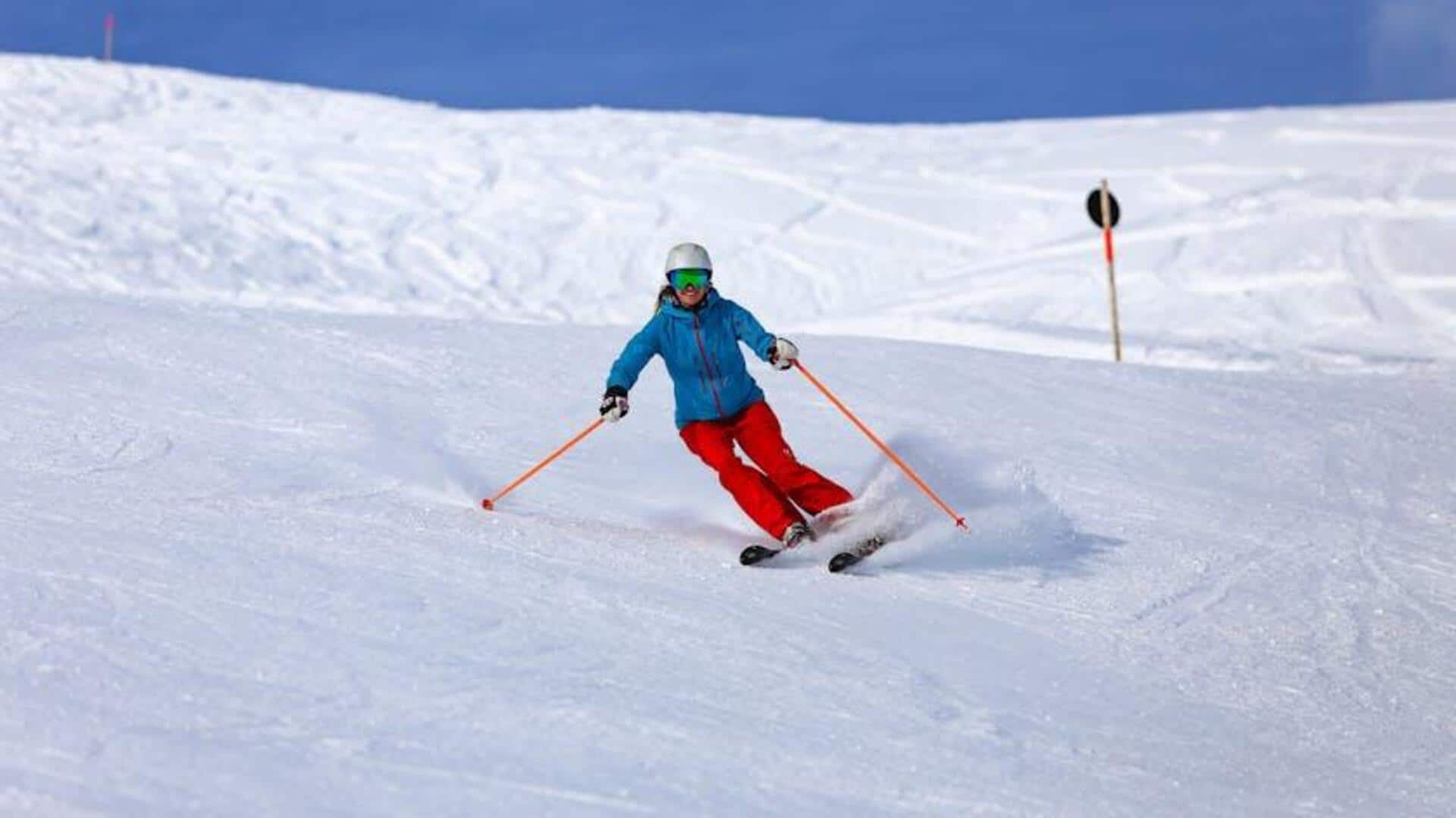 Mengapa jalur ski diberi alur selama kompetisi?