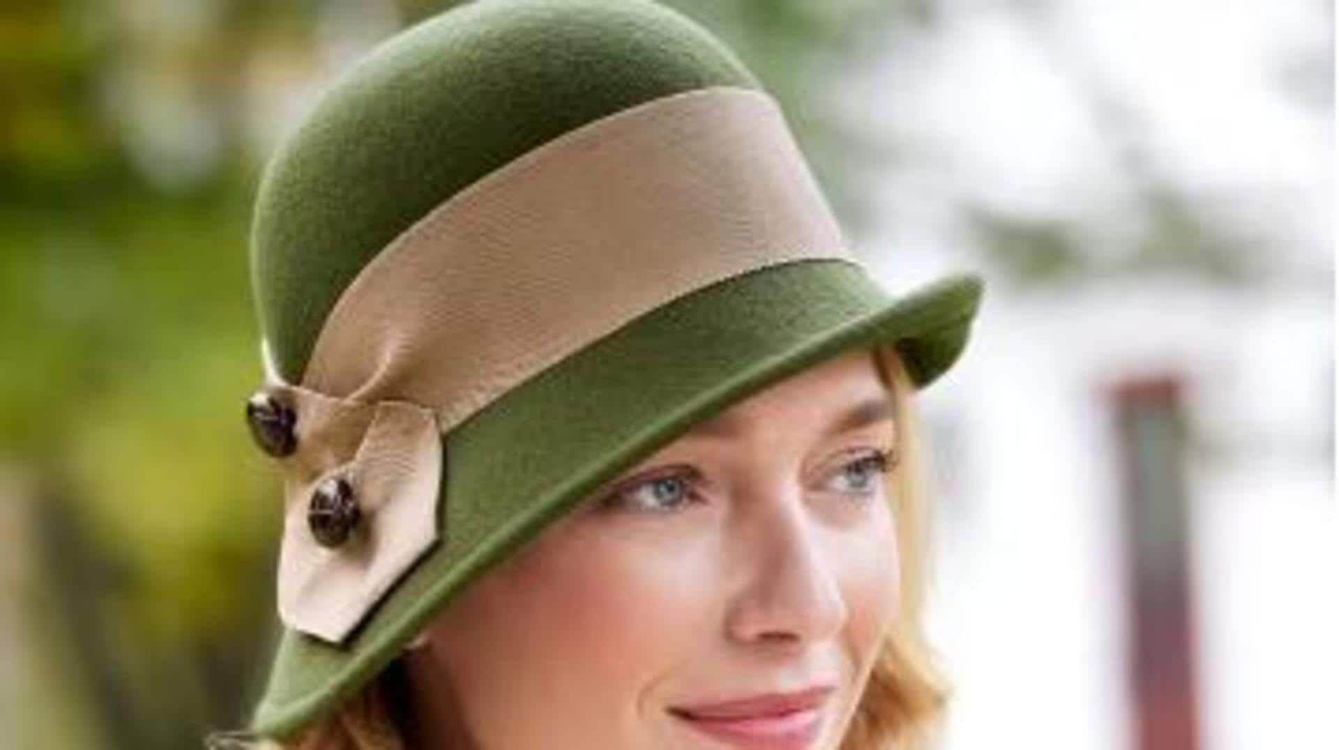 Lima topi cloche berbahan felt untuk musim dingin di India