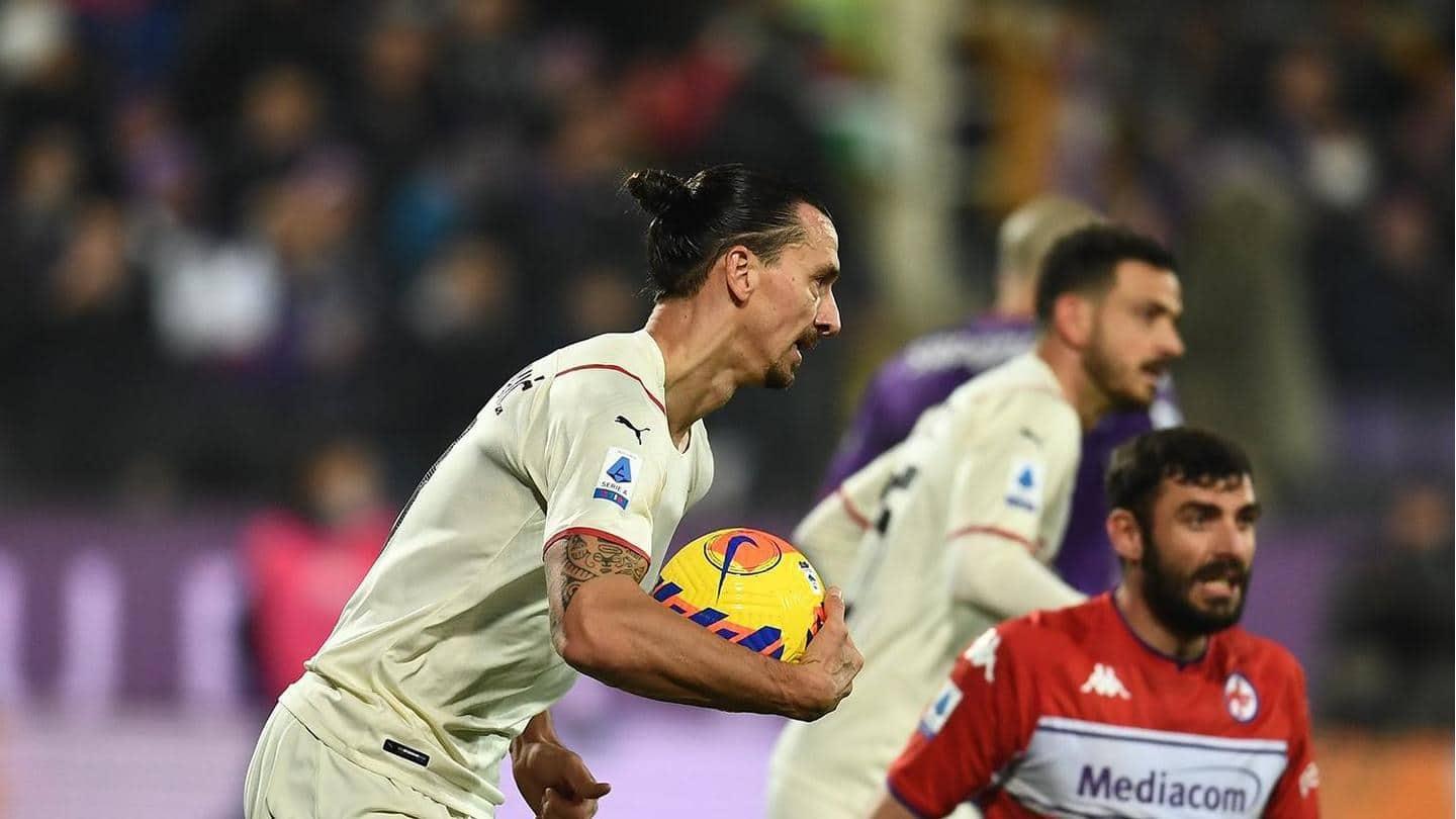 Zlatan Ibrahimovic mencetak sejarah Serie A