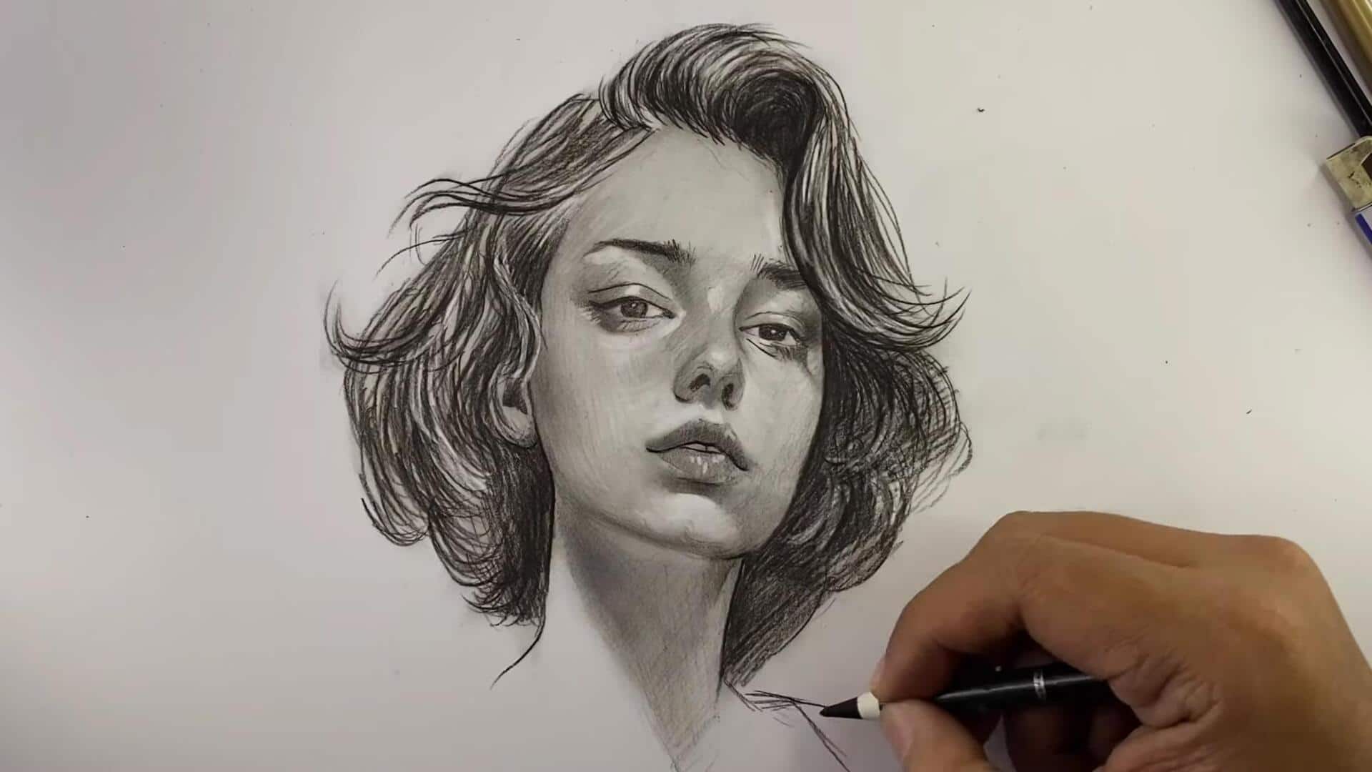 Menggambar Potret dengan Bentuk Geometris Sederhana