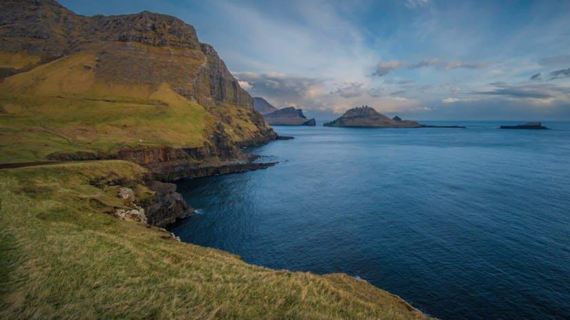 Jalur Pendakian Indah di Kepulauan Faroe
