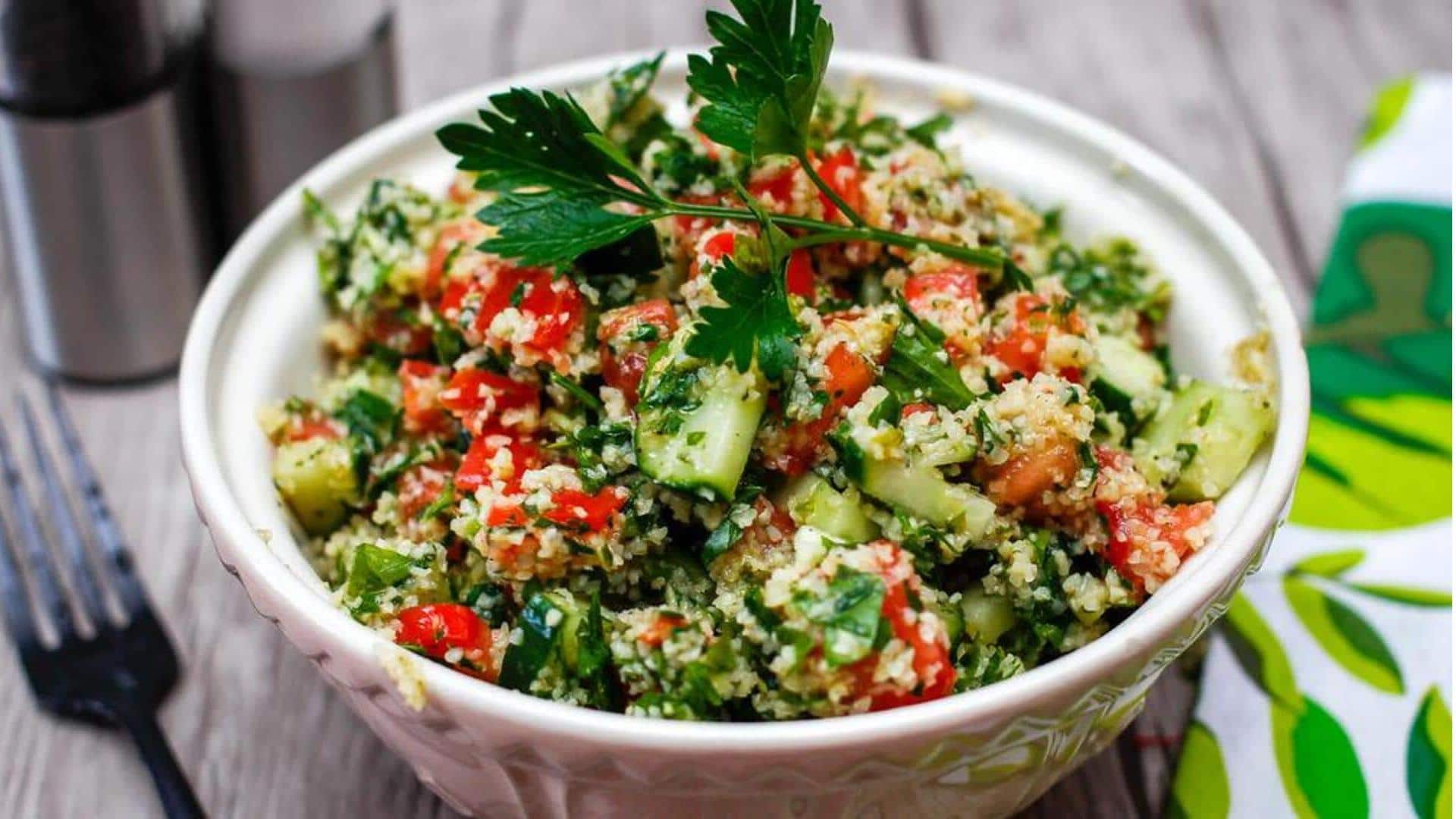 Saatnya berbagi resep! Buatlah salad tabbouleh tradisional ini