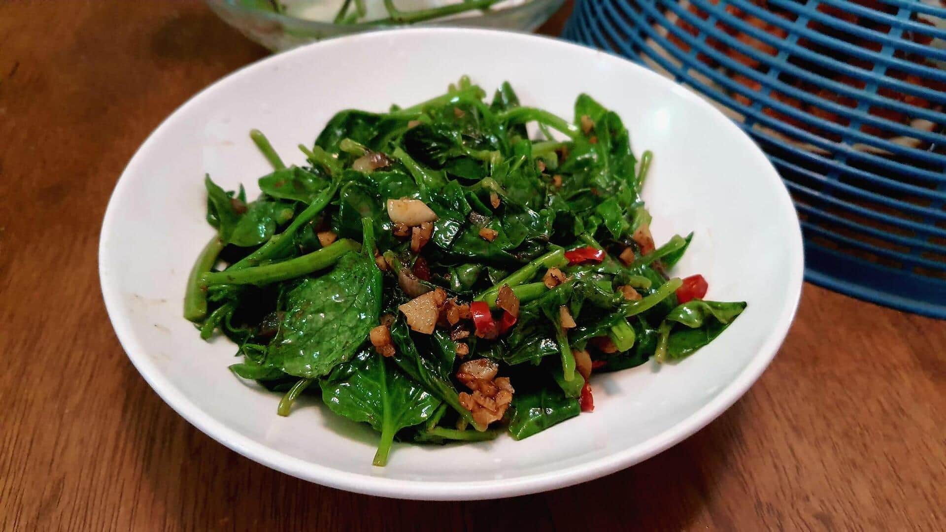 Lima Cara Kreatif Mengolah Batang Bayam Malabar