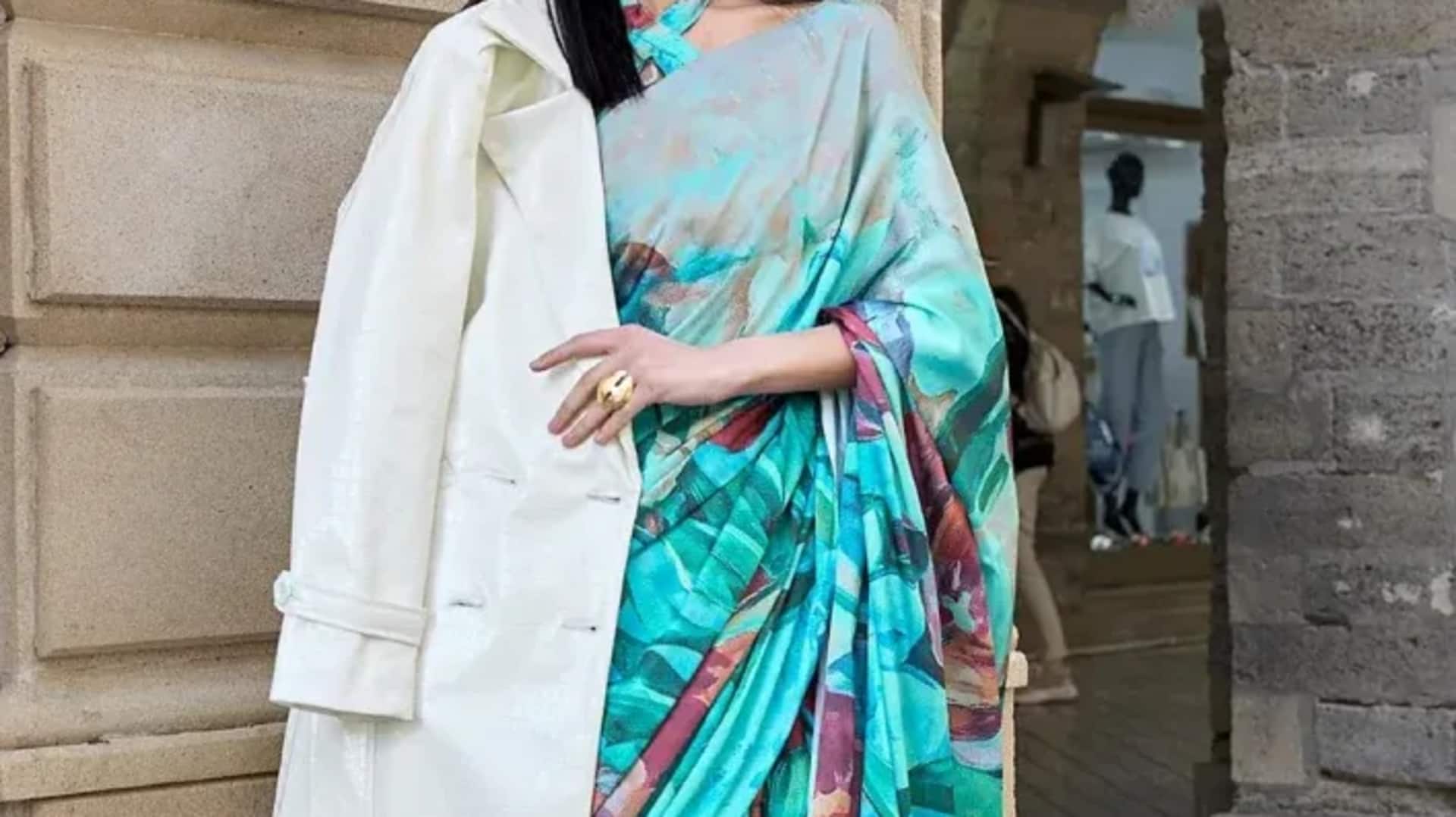 Eksperimen dengan cetakan etnik musim dingin ini