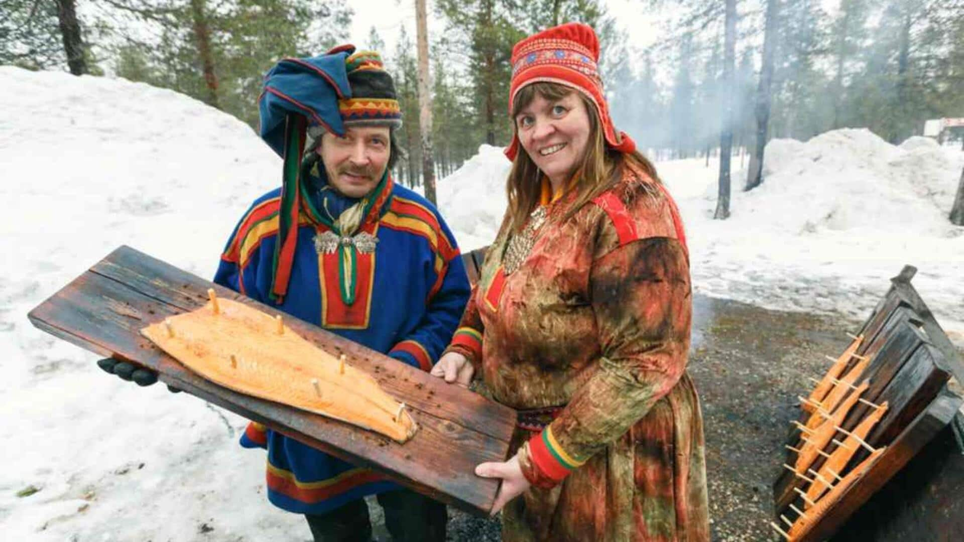 Menjelajahi Budaya Sami Lattin, Sapmi (Lapland), Swedia