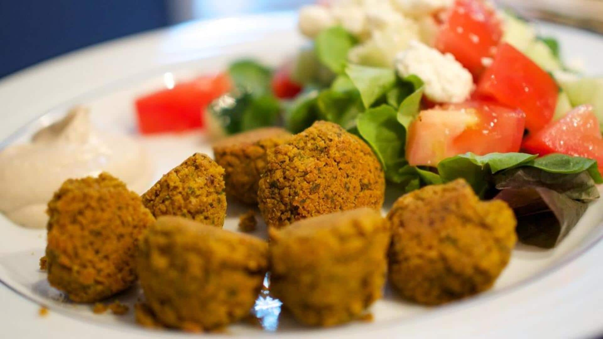 Panduan membuat falafel daun teh fusion Taiwan-Mesir