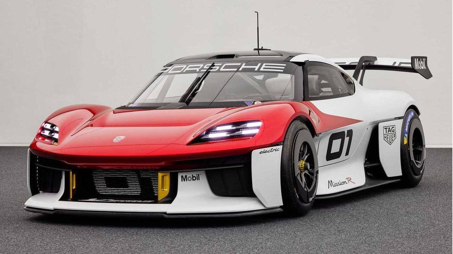 Konsep Porsche Mission R adalah mobil balap listrik berkelanjutan