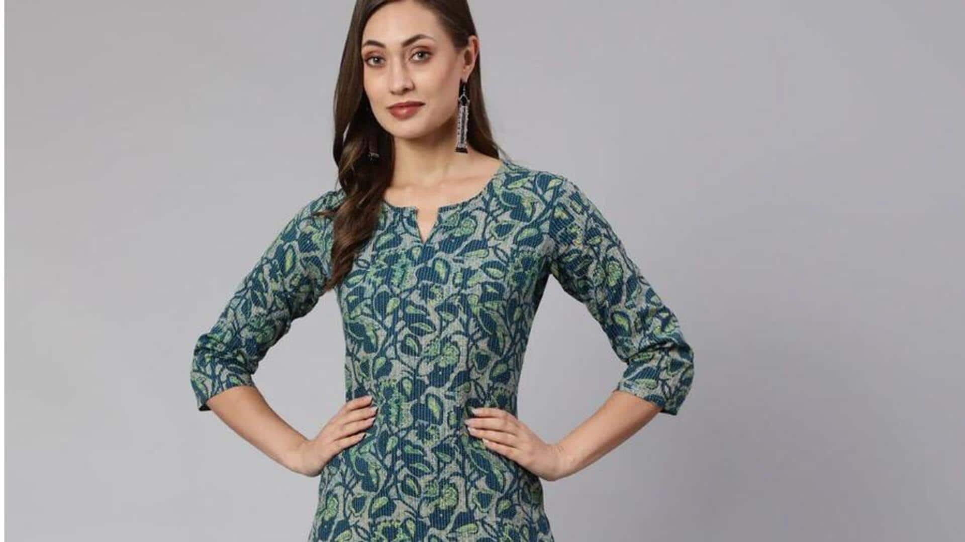 Cetakan etnik untuk tampilan musim dingin yang segar dan jelas