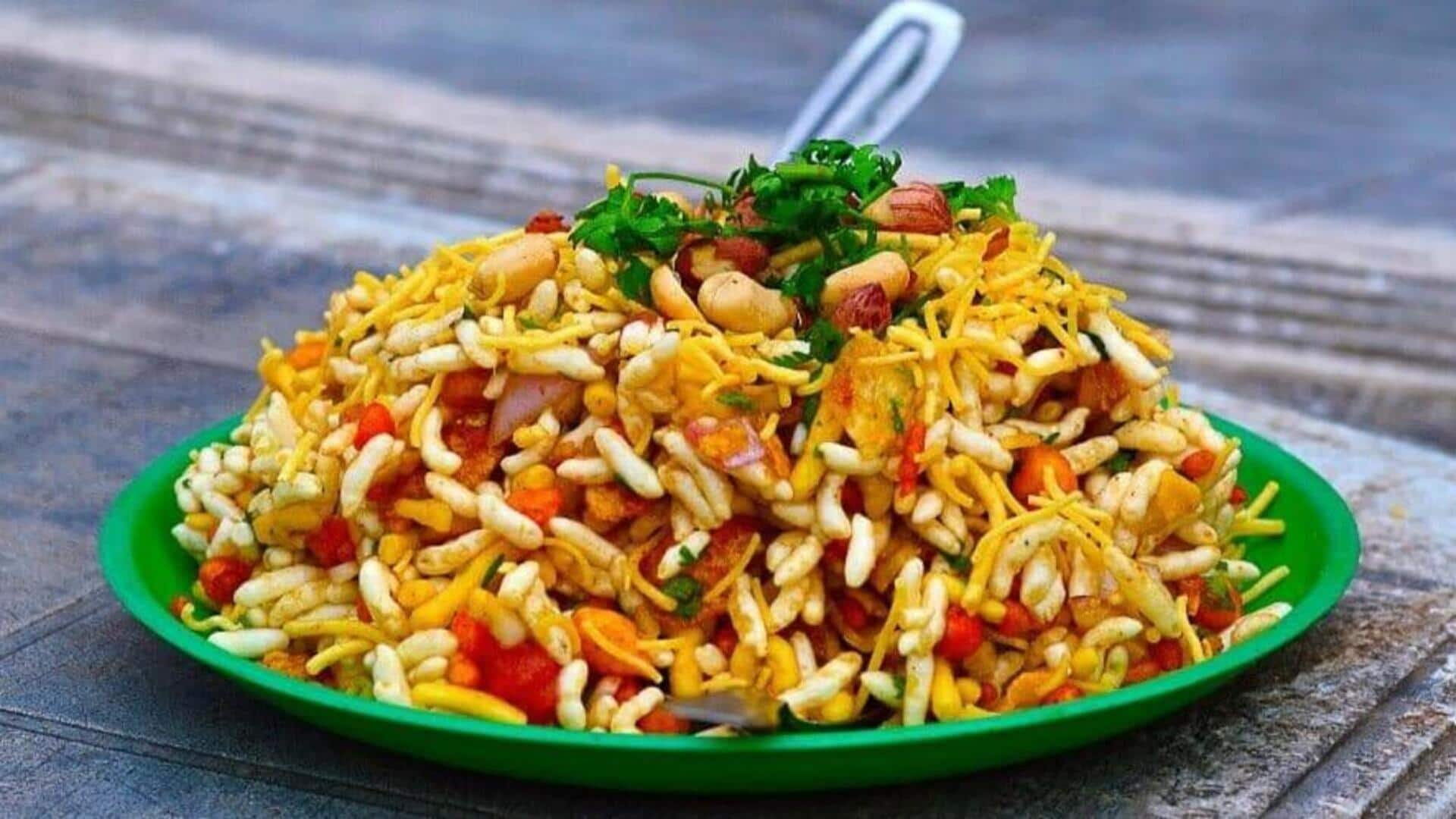 Membuat bhel puri yang sempurna dengan resep ini