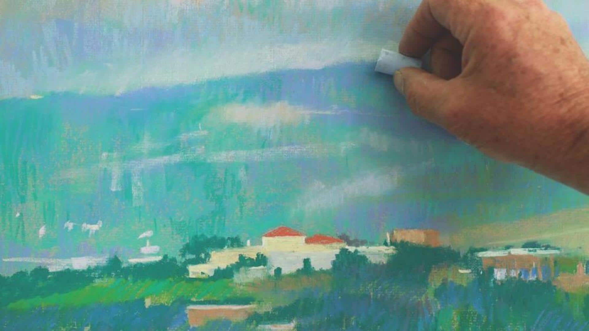 Teknik Dasar Menggambar Lanskap dengan Pastel