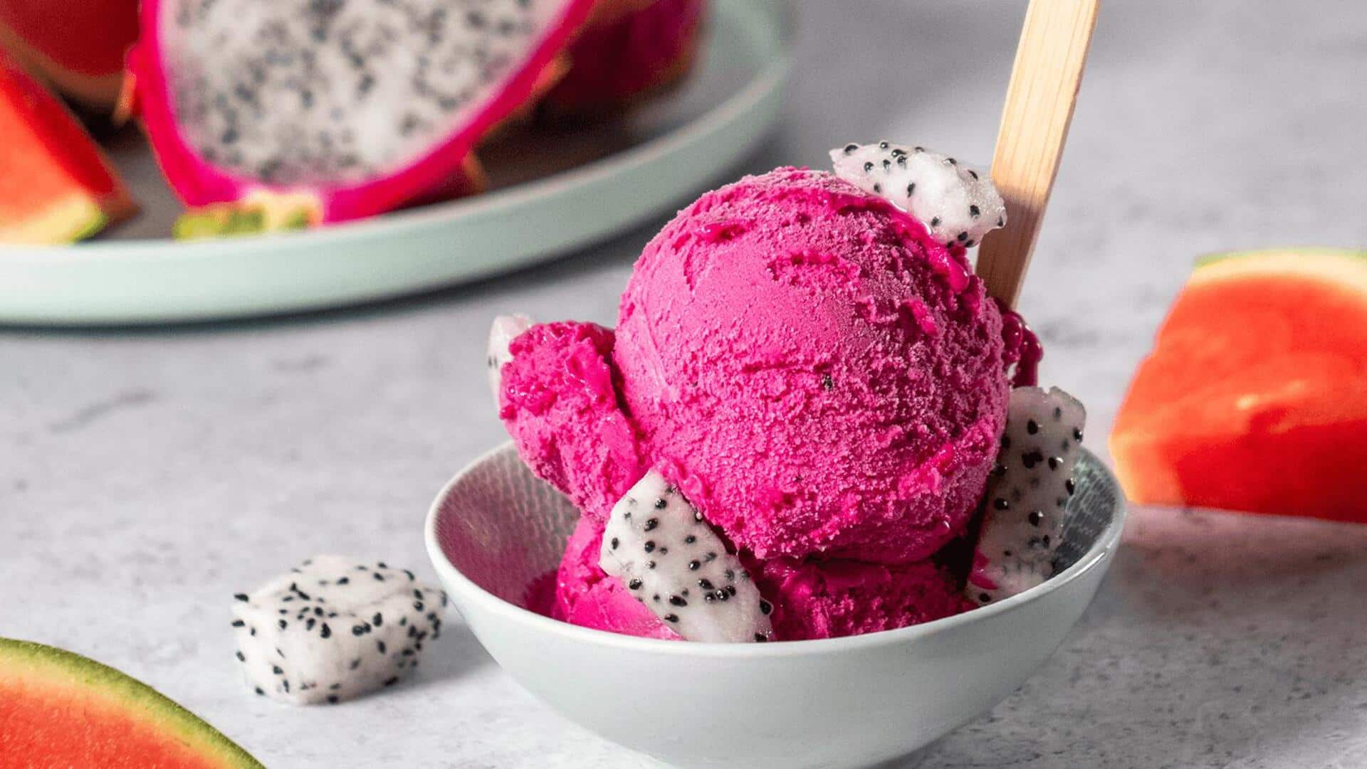 Es Krim Buah Naga: Camilan Segar di Musim Panas