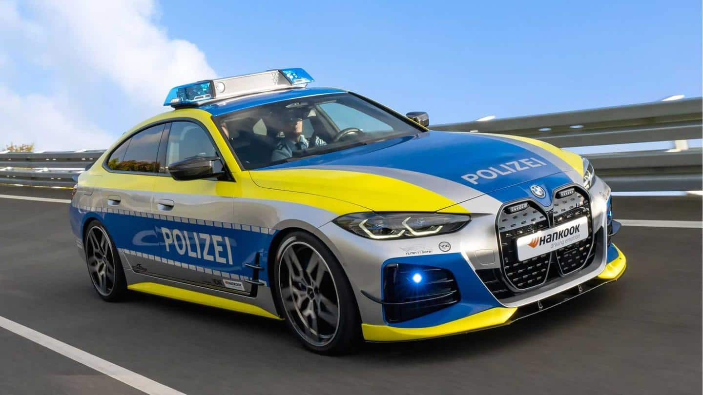 BMW i4 hadir sebagai mobil polisi di Jerman