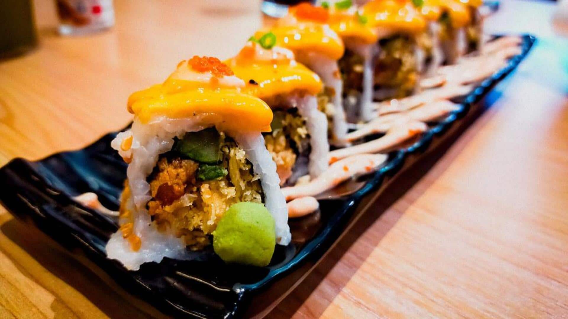 Gulungan Sushi Quinoa Pedas ala Peru