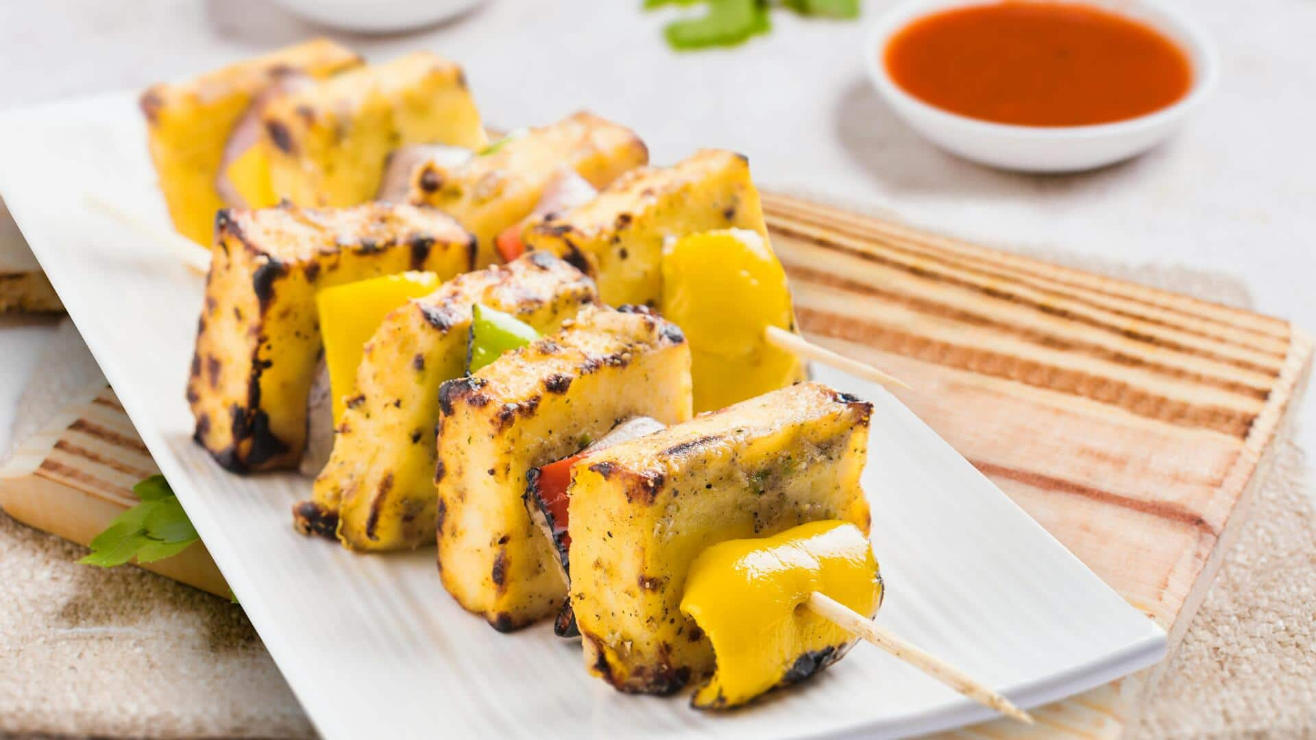 Saffron Paneer Kebabs India-Turki: Tutorial memasak