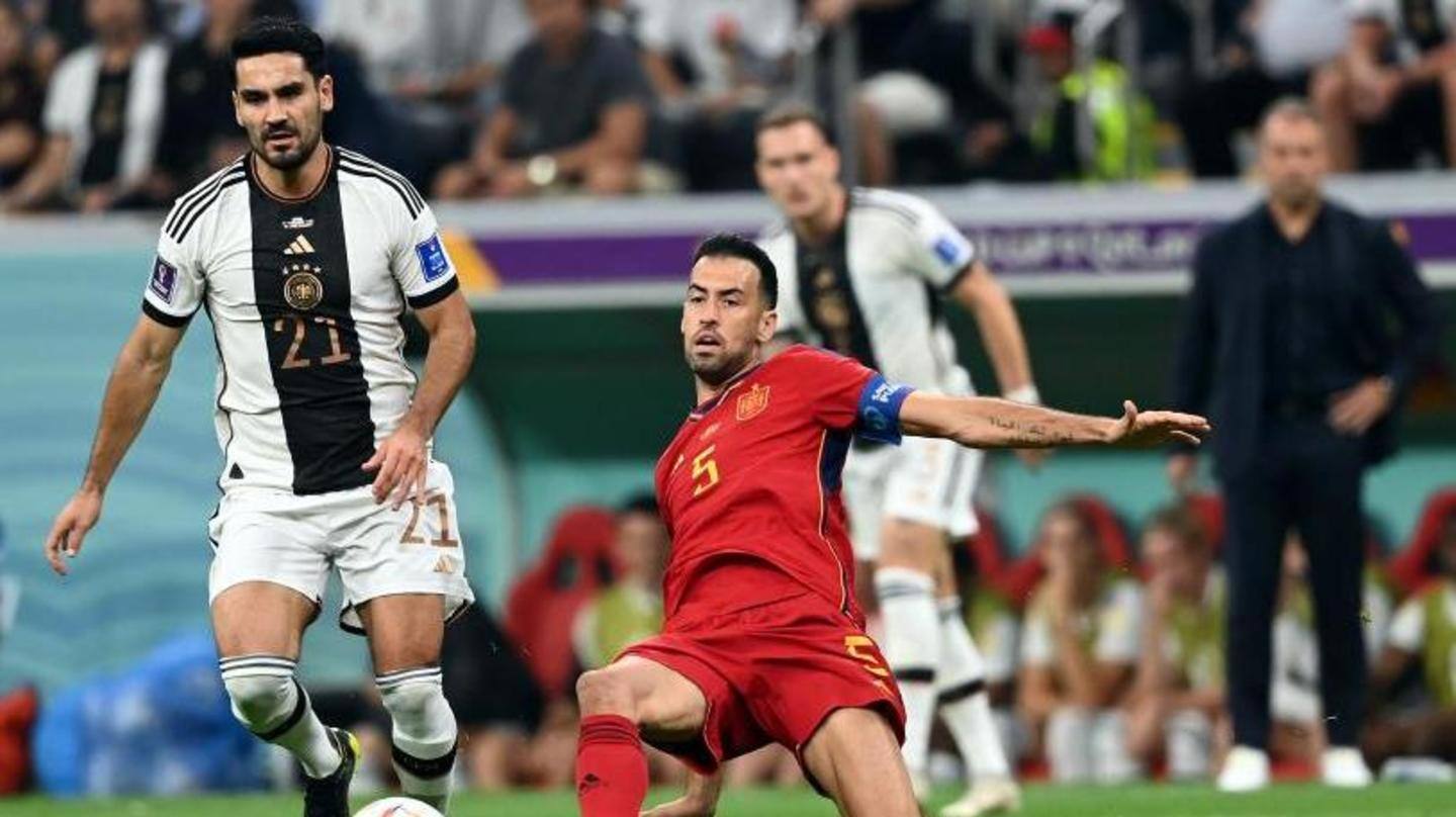 Piala Dunia FIFA, Jerman menahan Spanyol imbang 1-1: Statistik