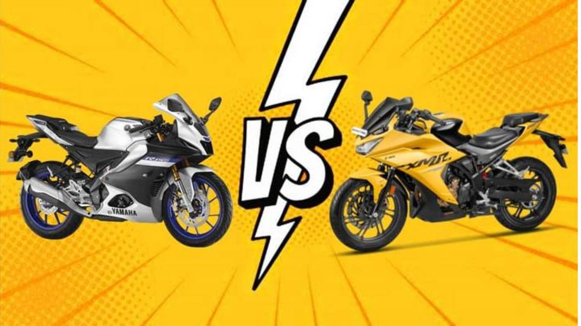 Bagaimana perbandingan Hero Karizma XMR 210 dan Yamaha R15M?