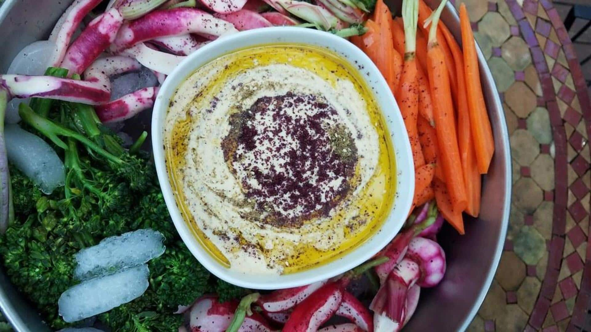 Salad kacang polong za'atar ala Timur Tengah