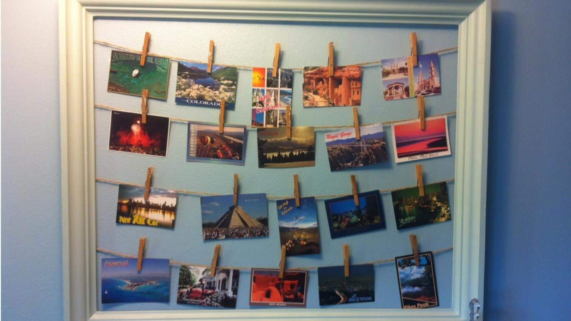 Lima Cara Kreatif untuk Memajang Kartu Pos di Dinding