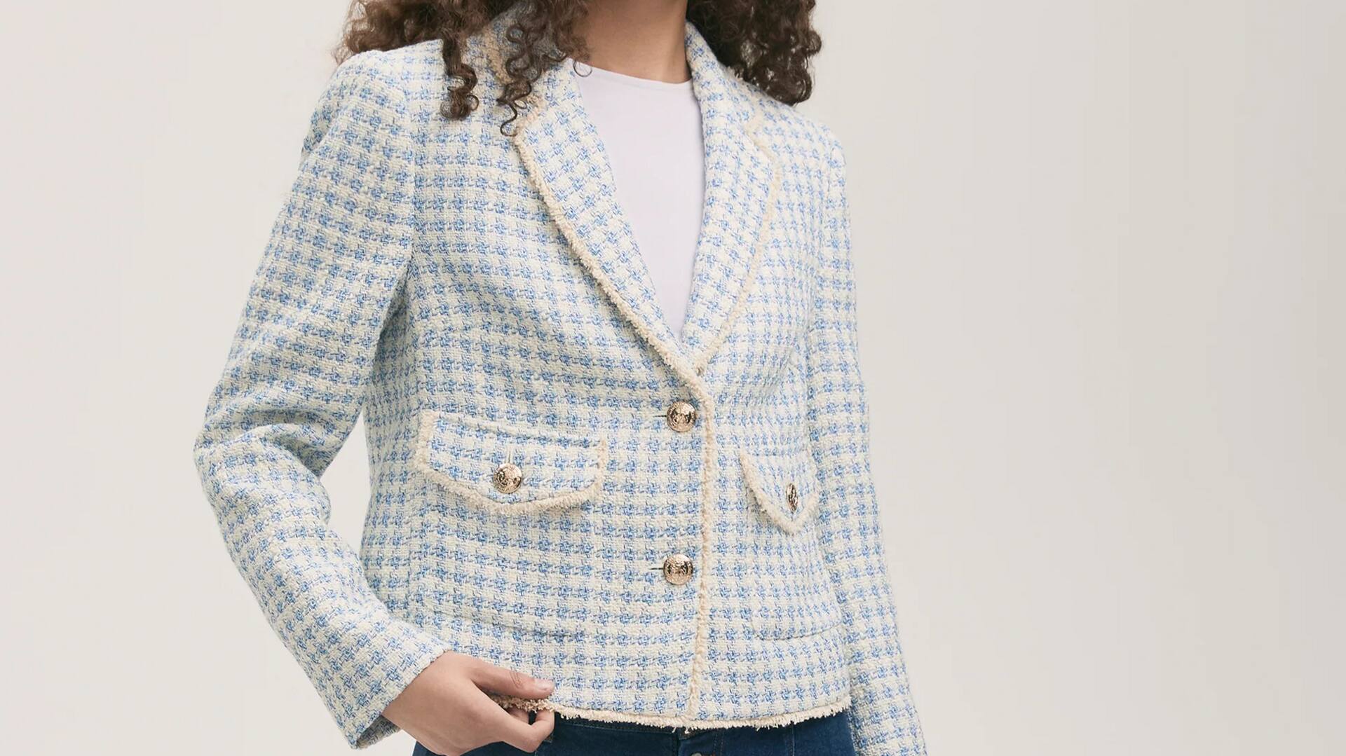 Lima jaket Windowpane Check untuk musim dingin India