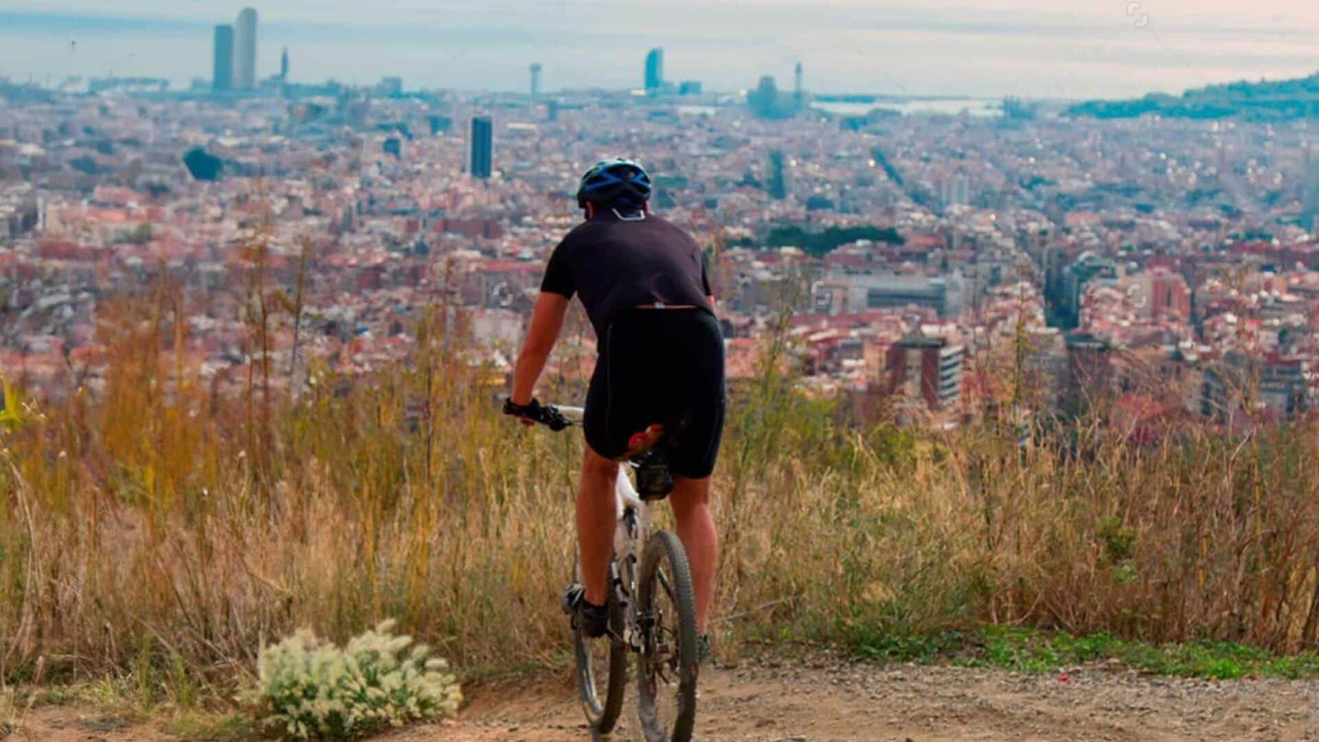 Jalur sepeda gunung terbaik di Barcelona