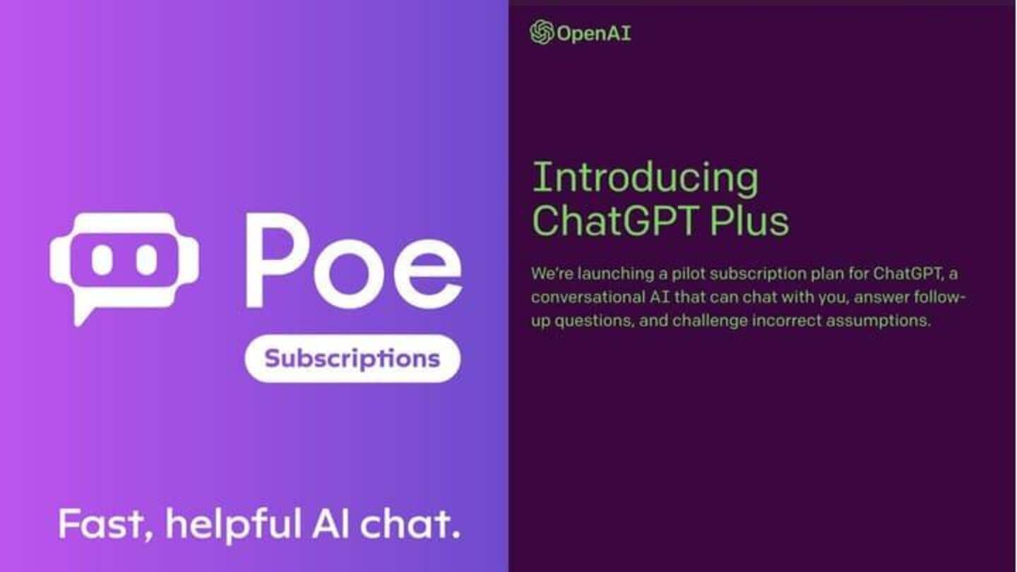 Apakah layanan premium Quora Poe lebih baik daripada ChatGPT Plus?