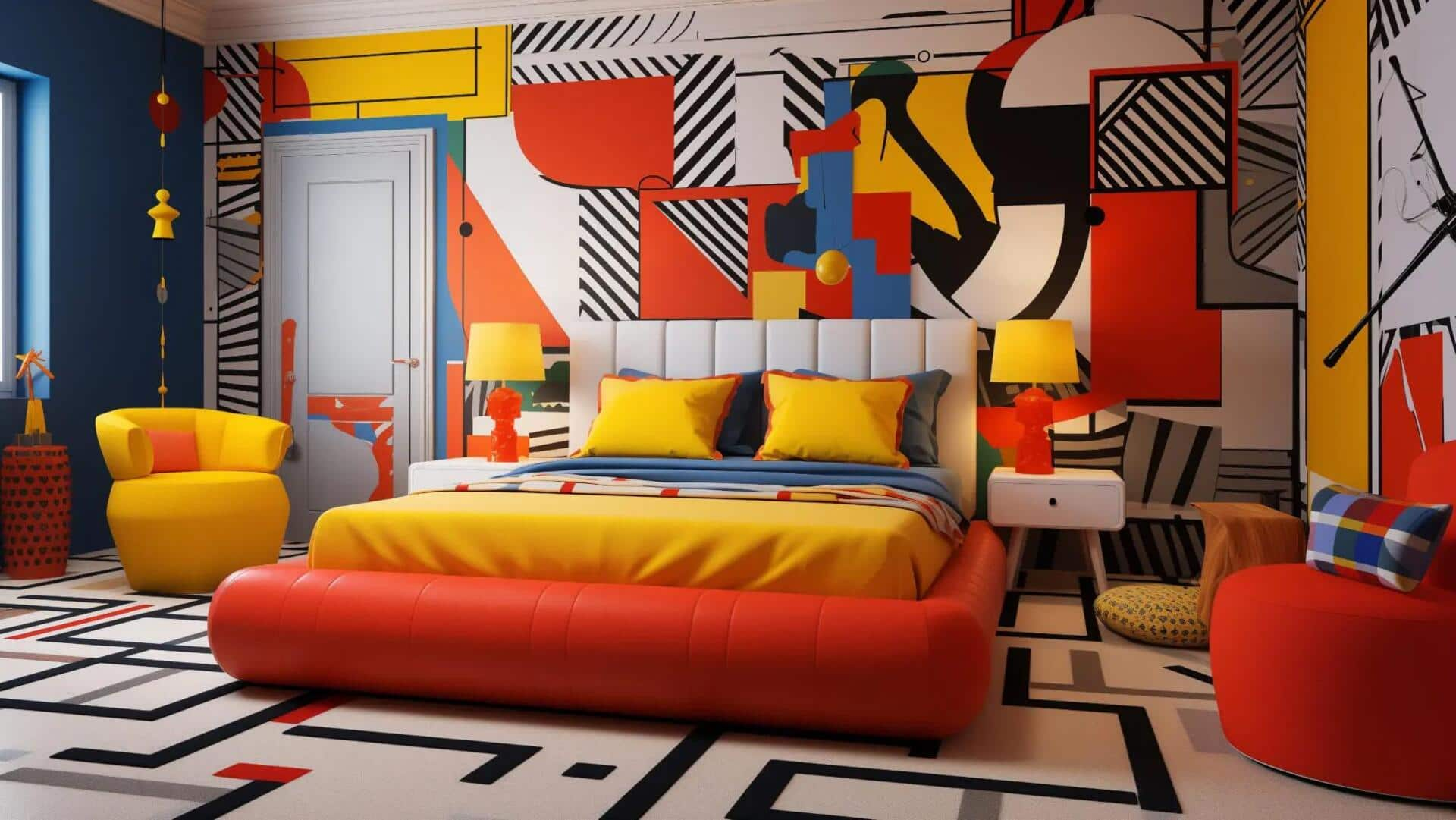 Maximalist Pop Art: Desain Interior Yang Berani Dan Penuh Warna