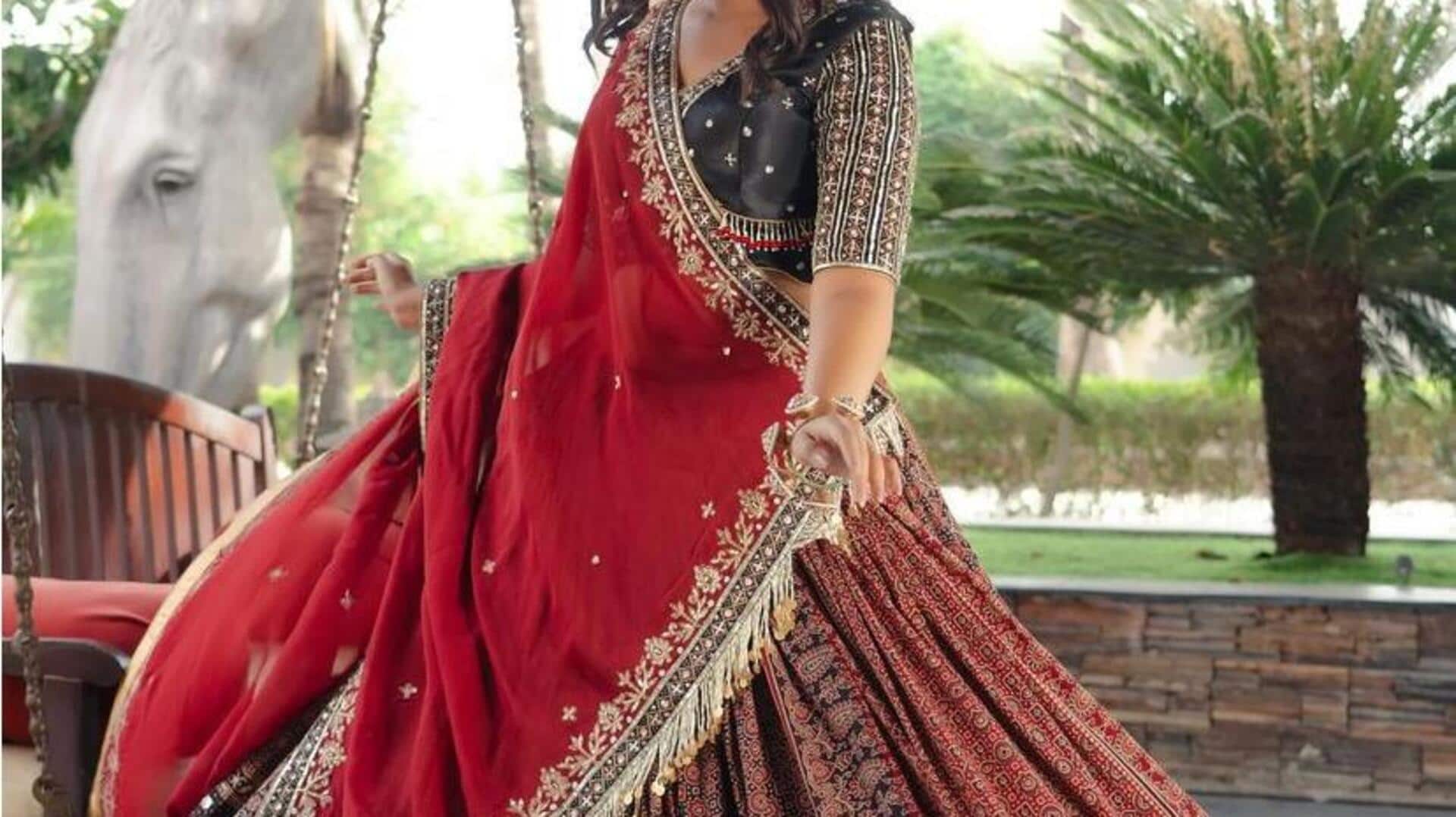 Kombinasi Lehenga-Choli untuk pernikahan musim panas