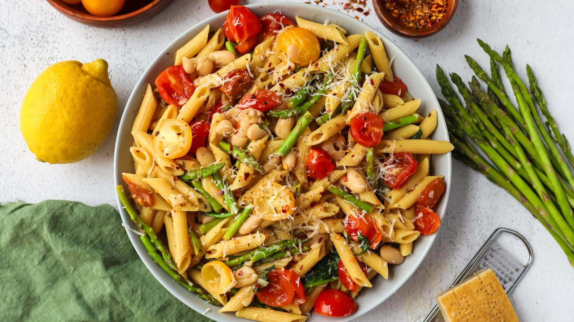 Pasta Sayuran dengan Rempah India yang Unik