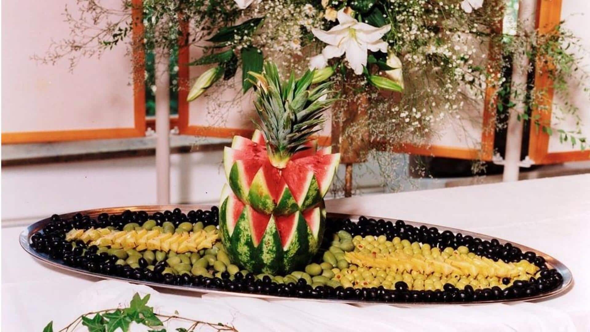 Membuat pusat buah menarik di rumah Membuat pusat buah menarik di rumah
