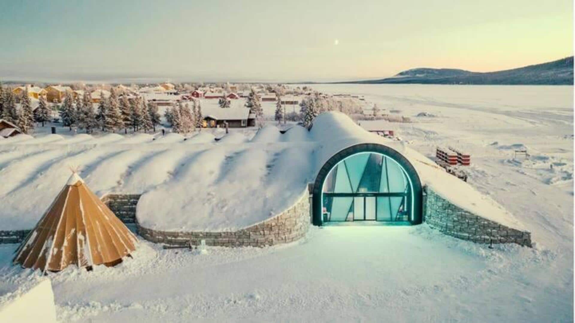 Saat berada di Swedia, menginaplah di Ice Hotel yang unik