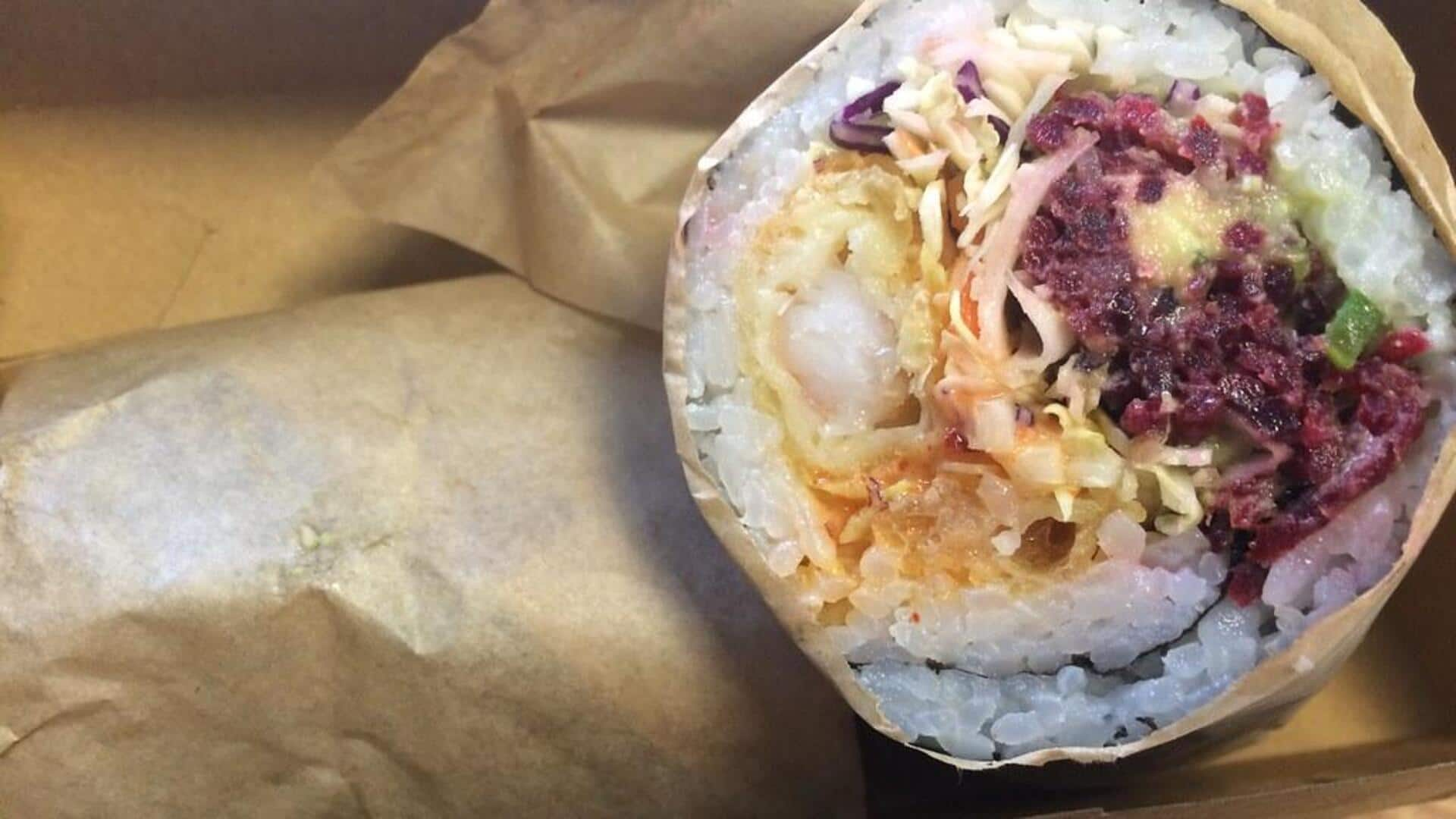 Sushi Burrito fusion Jepang-Meksiko: Panduan praktis