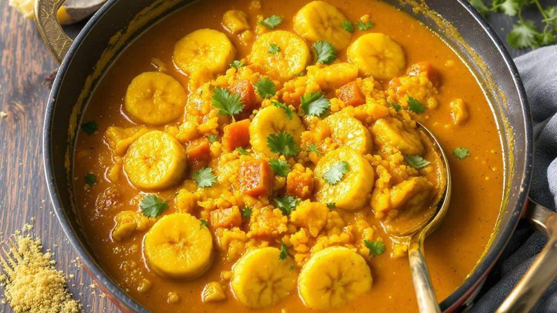 Mencicipi Keunikan Kari Pisang Matang Klasik