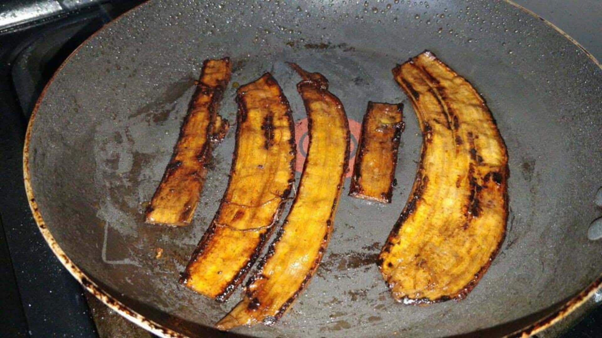 Cara Membuat Hidangan Manis dari Kulit Pisang