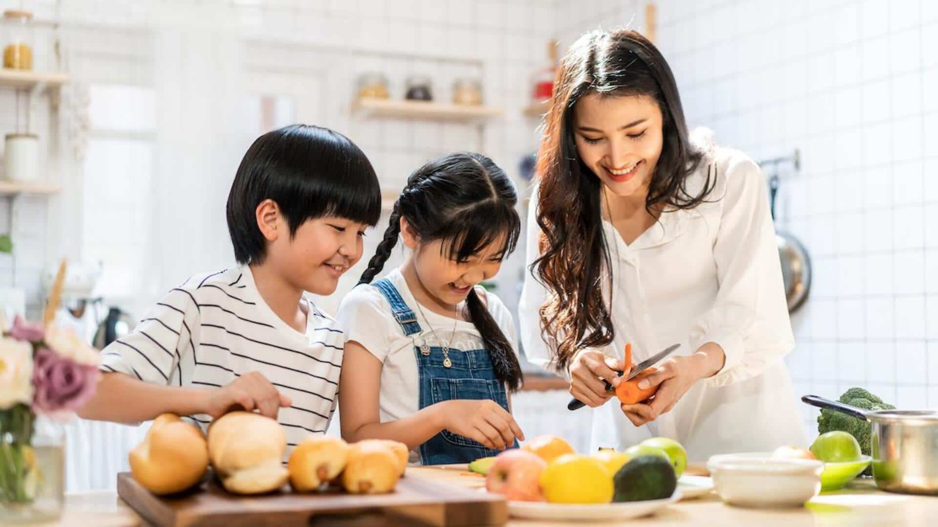 Libatkan Anak dalam Memasak dengan Bahan Utama Kulit Sayuran