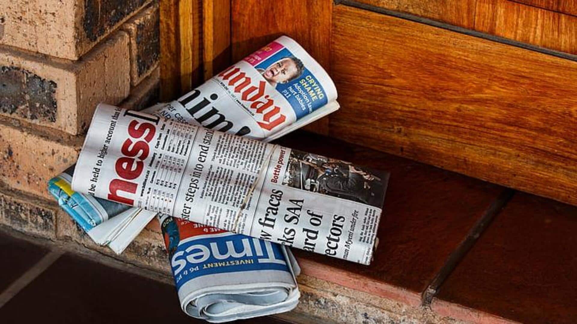 Lima cara praktis menggunakan koran bekas di rumah