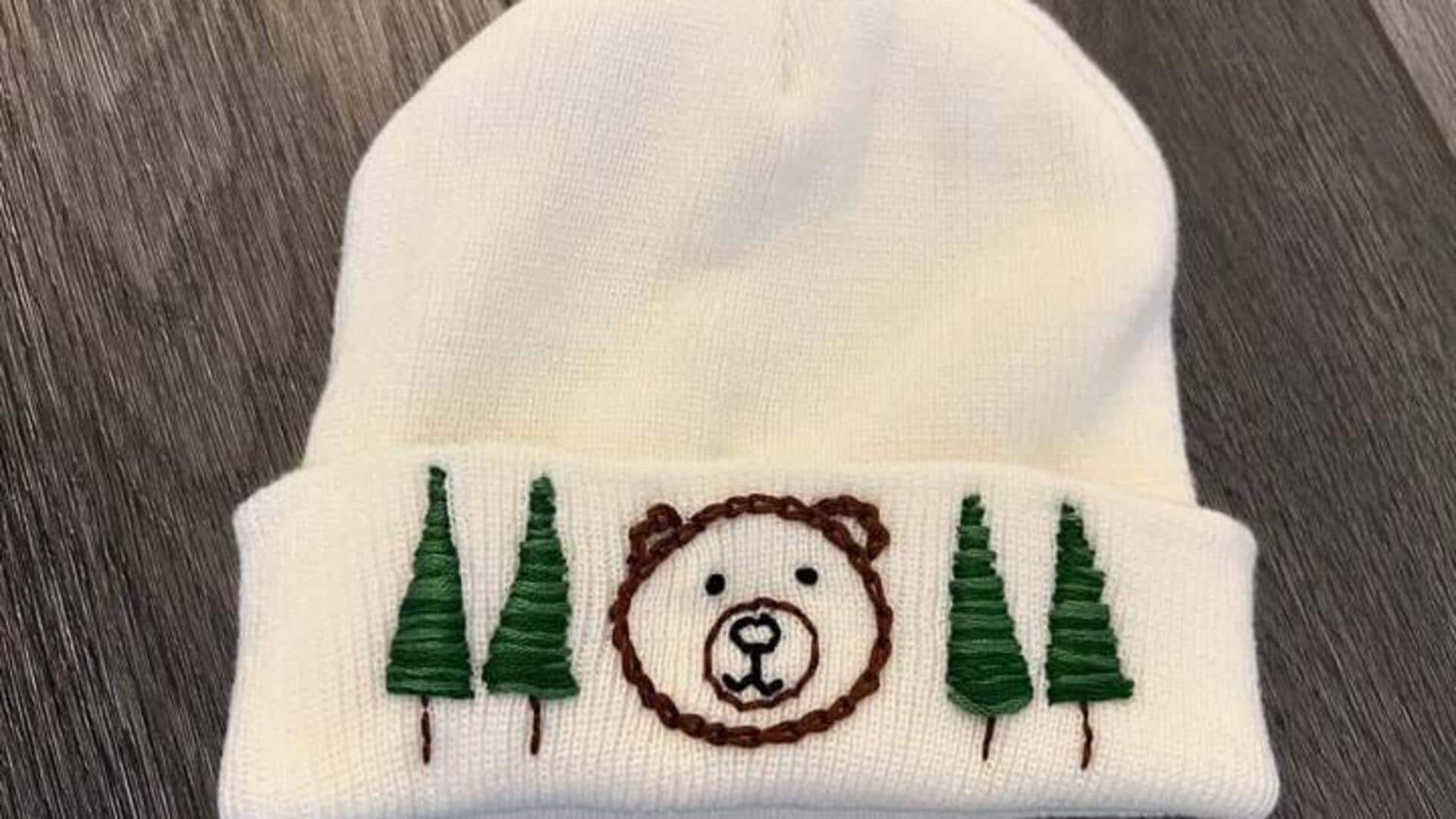 Lima gaya beanie bordir tangan untuk musim dingin di India