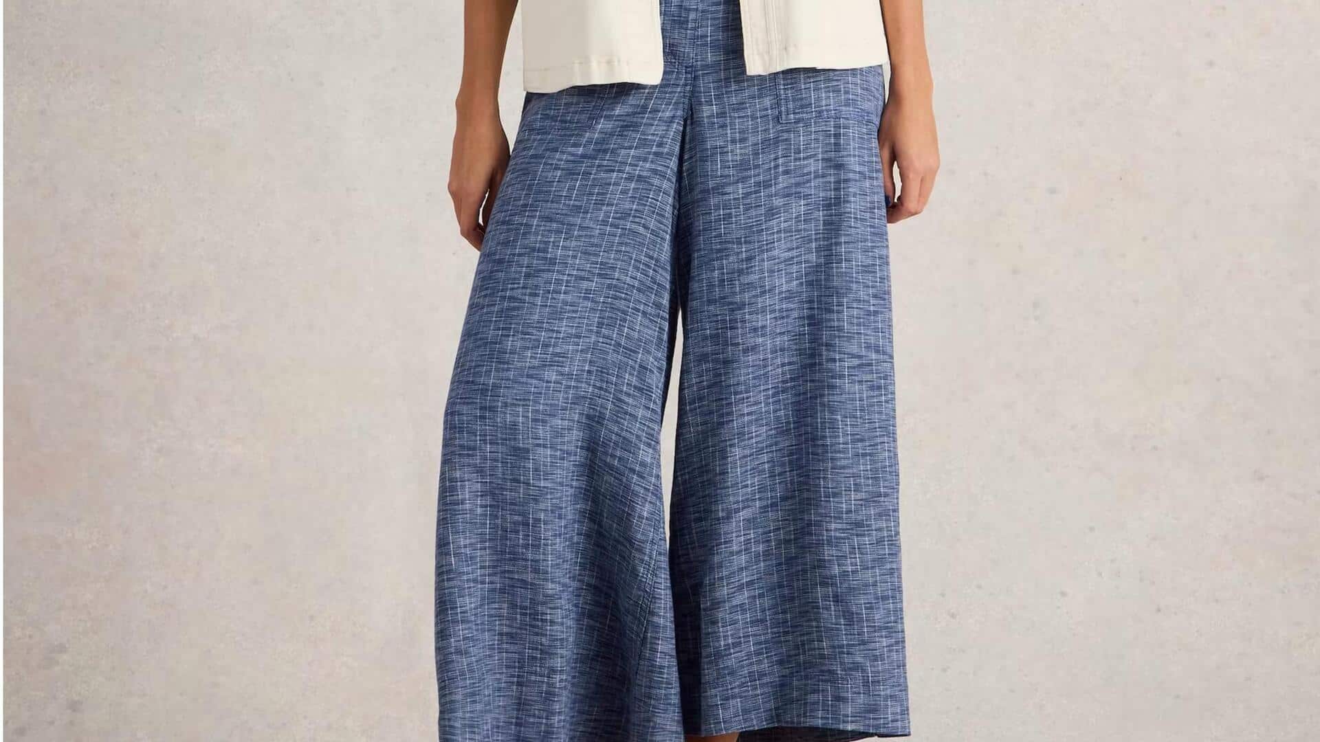 Celana kulot linen untuk gaya musim panas