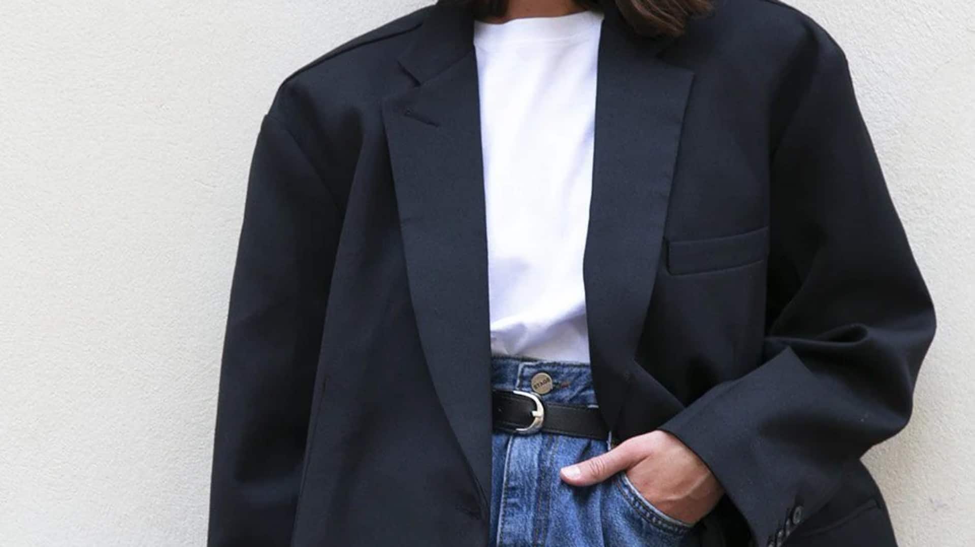 Bergaya dengan blazer oversize musim dingin ini