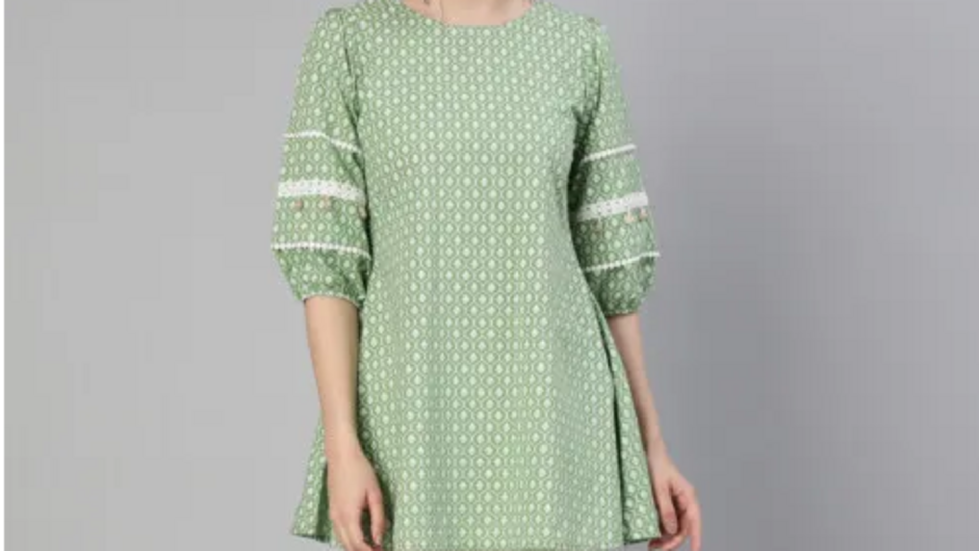 Tunik katun organik untuk musim panas India