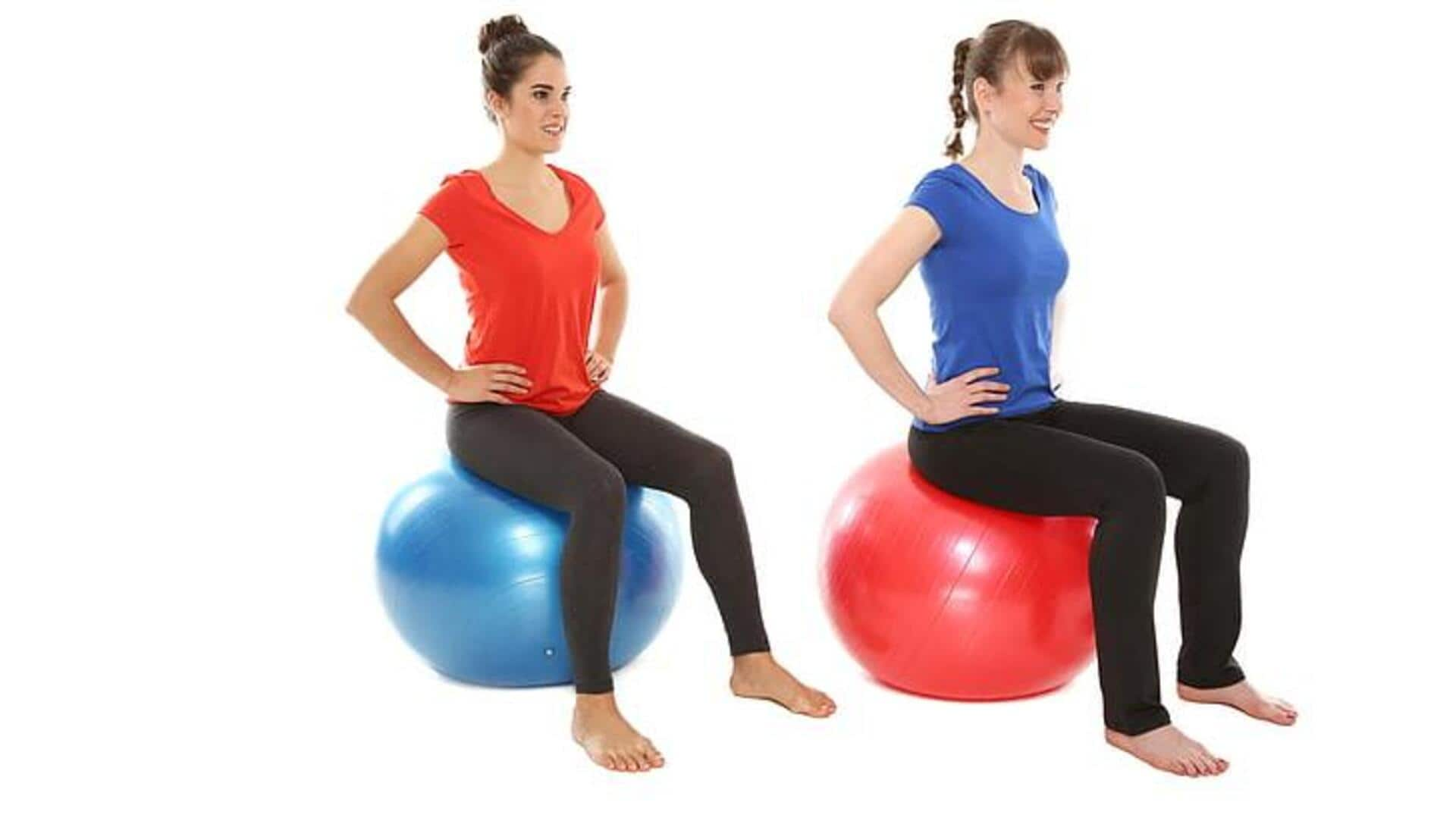 Meningkatkan keseimbangan dengan Stability Ball Bridging