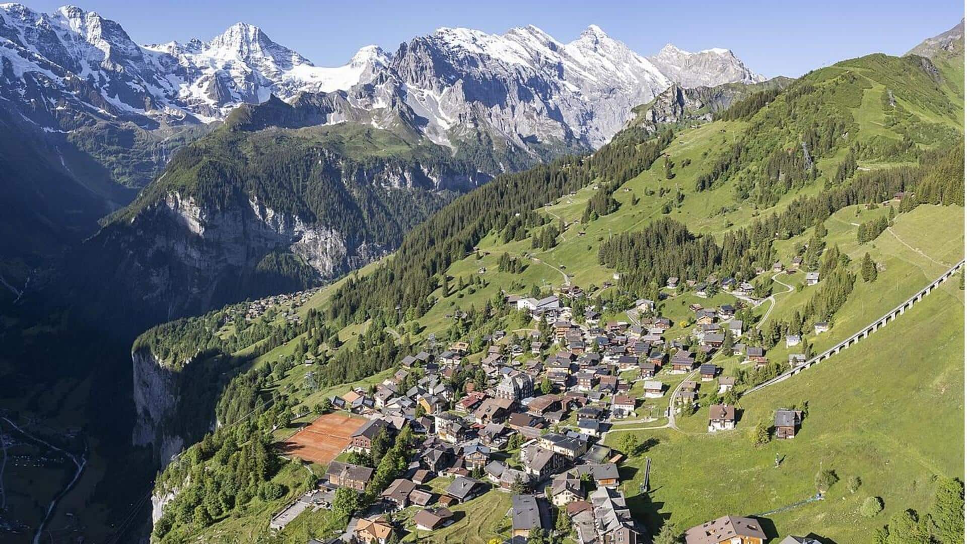 Menjelajahi Desa Bebas Mobil di Murren, Swiss