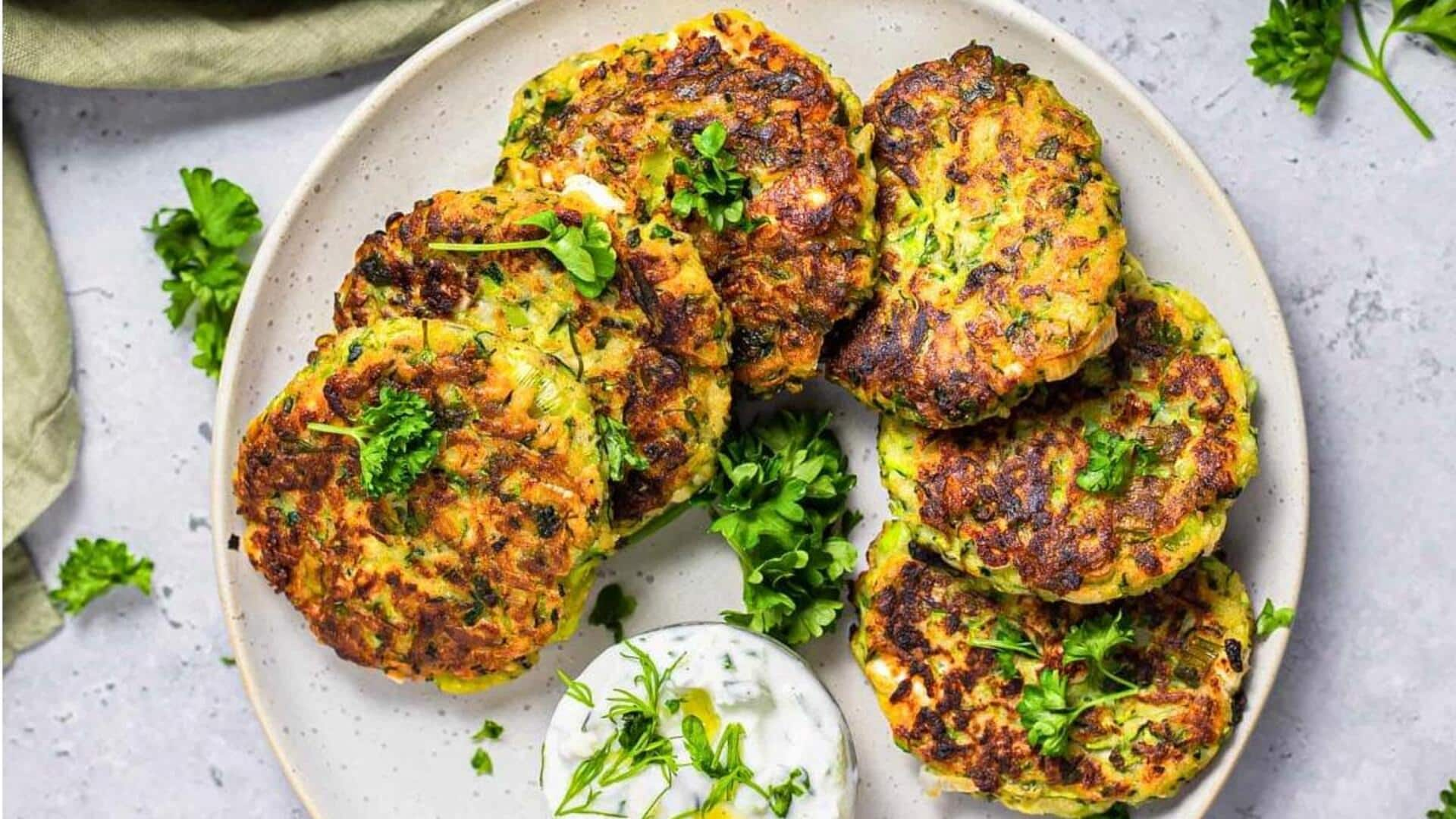 Fritter Zucchini Mediterania dengan Saus Yogurt: Panduan Memasak Praktis