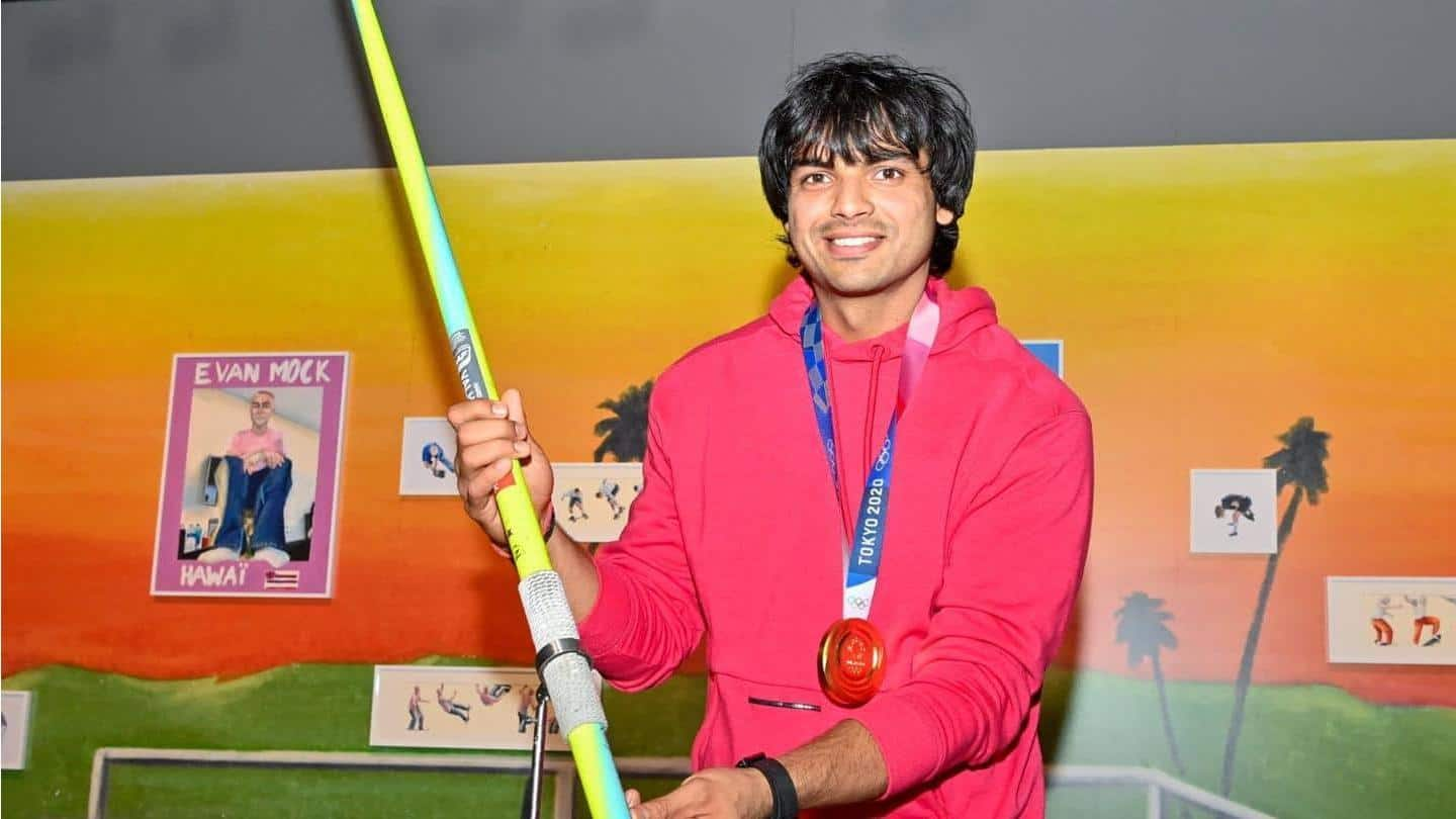 Neeraj Chopra menyumbangkan lembing peraih medali emas Tokyo ke Museum Olimpiade