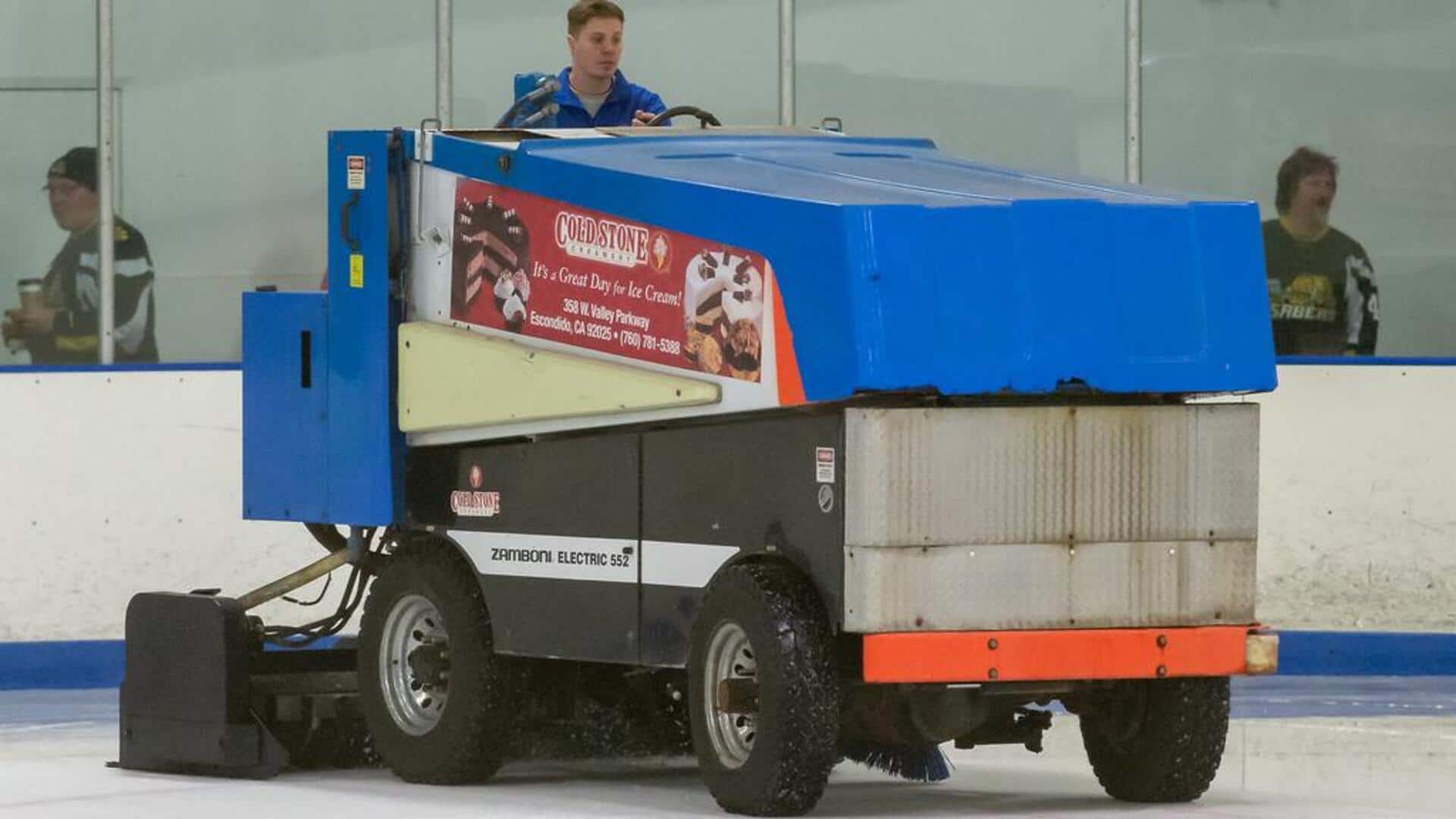 Mengapa Zamboni penting dalam pertandingan hoki es?