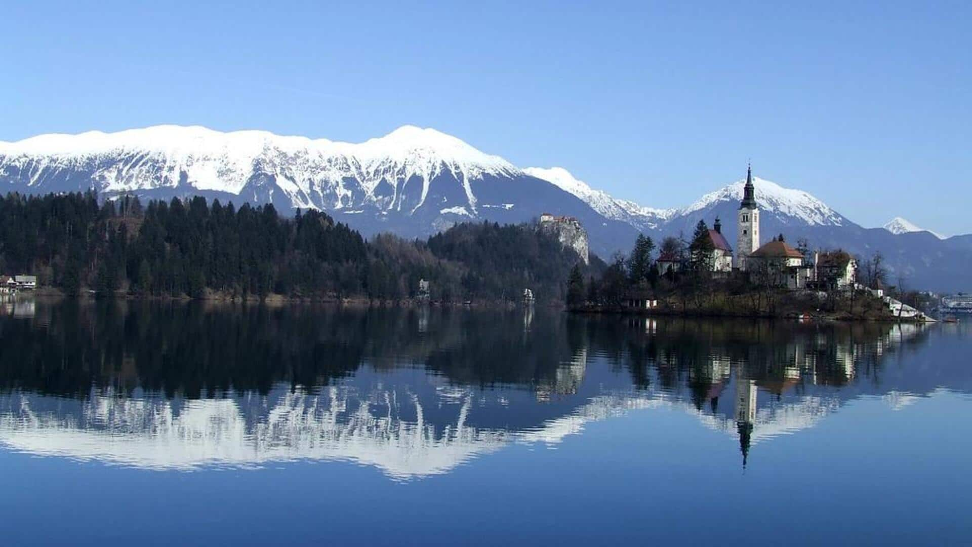 Menikmati keindahan Danau Bled, Slovenia