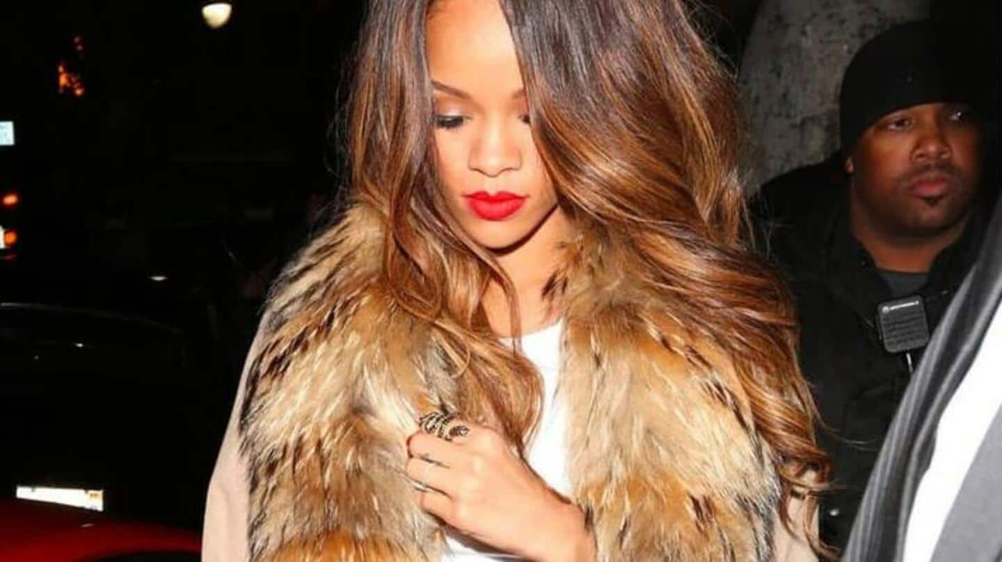 PETA mendesak Rihanna untuk berhenti memakai busana dari bulu asli