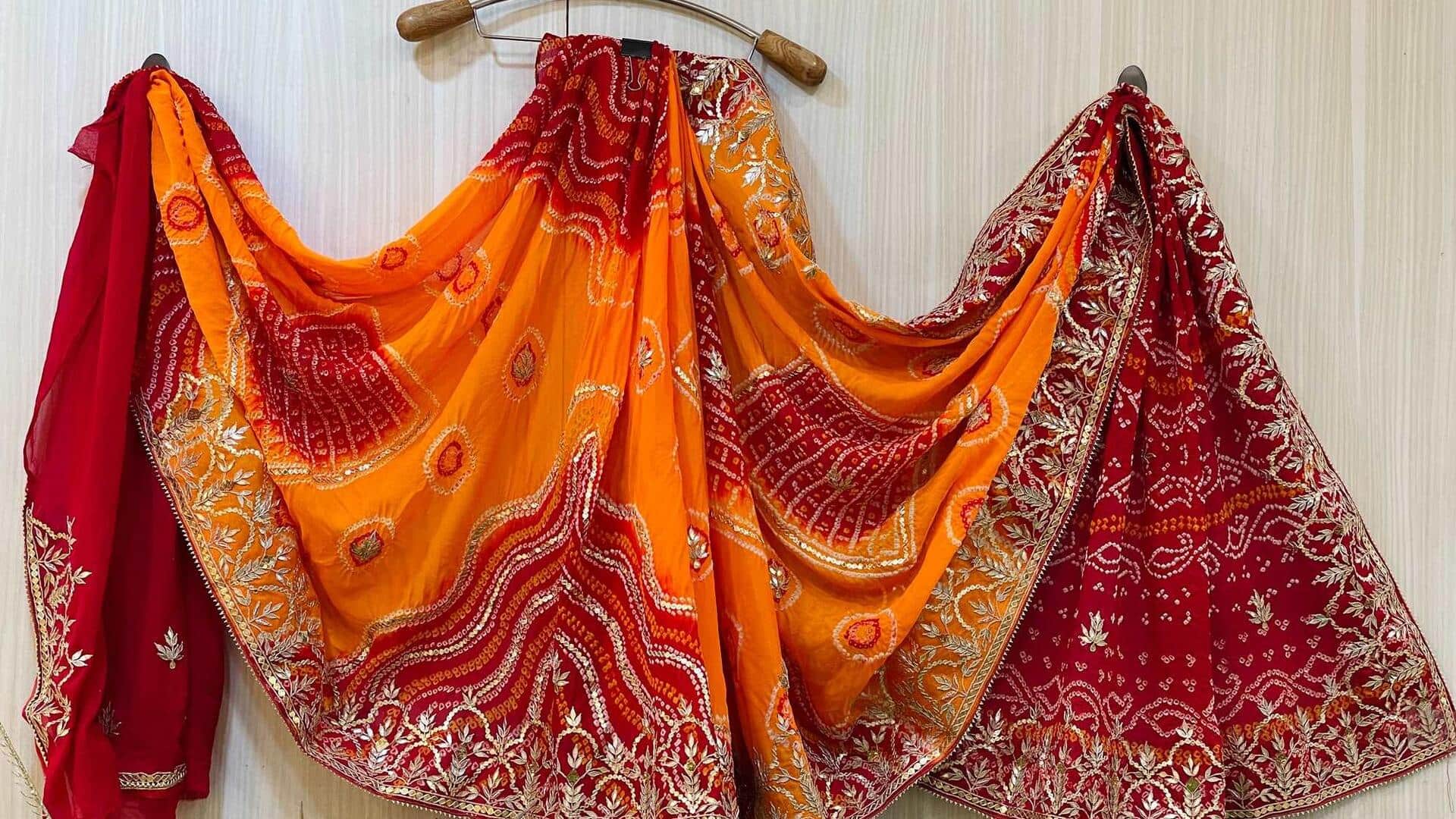 Tingkatkan koleksi Bandhani Anda dengan cetakan Rajasthani