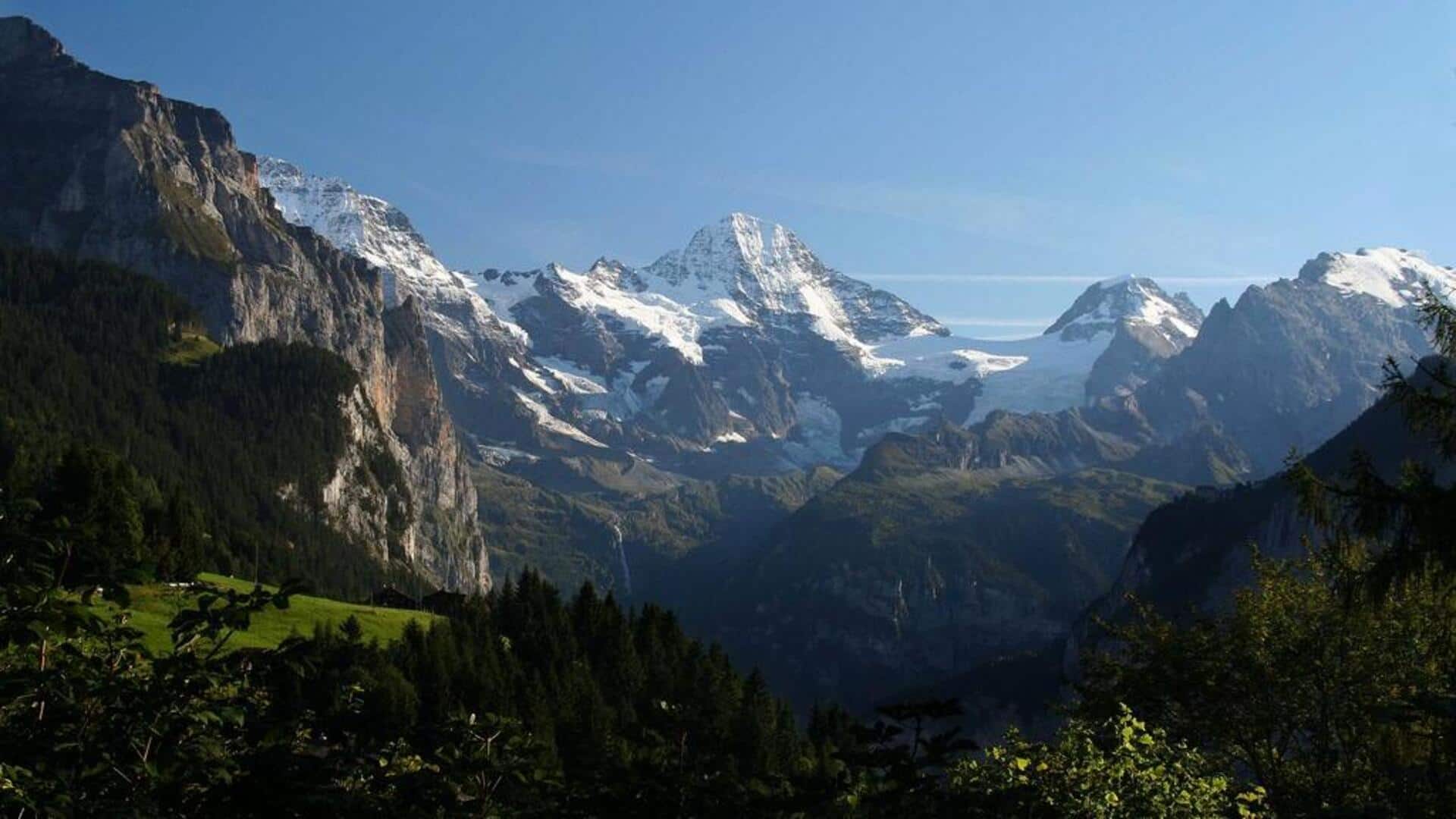 Keindahan Lembah dan Lanskap Alpen di Swiss