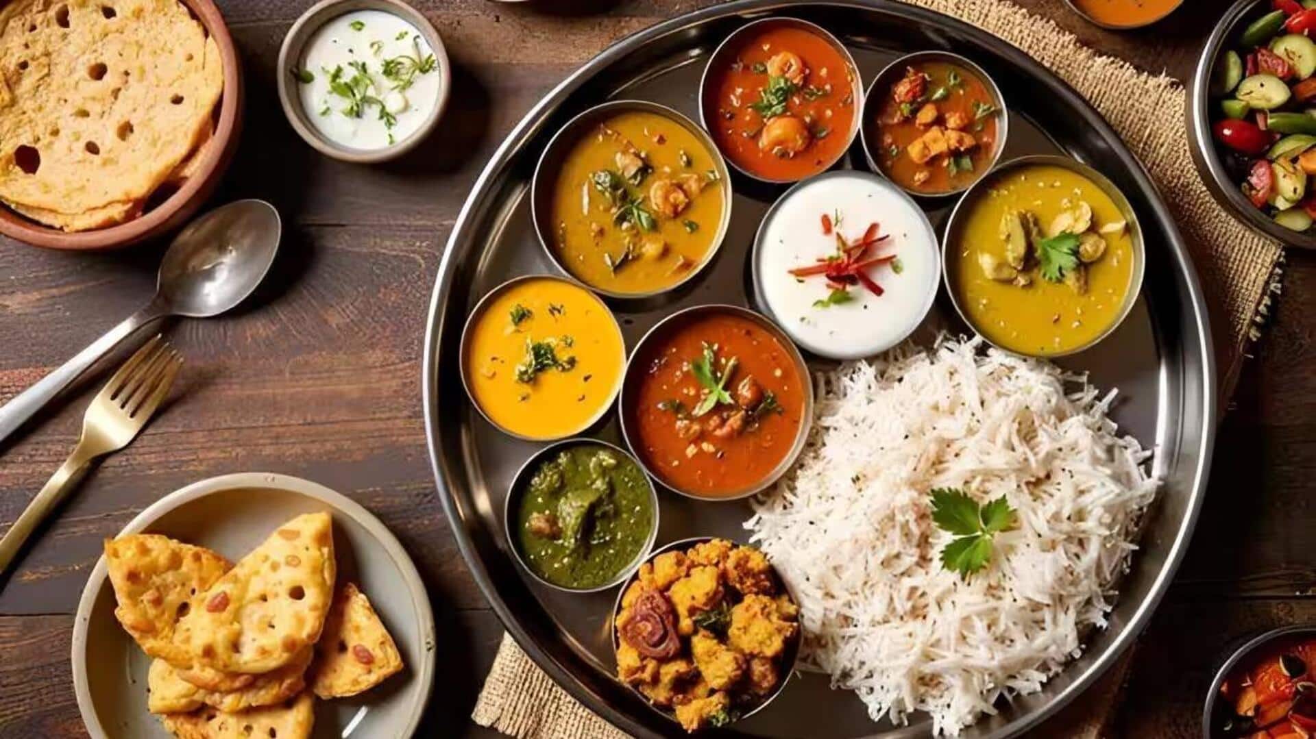 Menjelajahi Thali Tradisional India yang Menggugah Selera