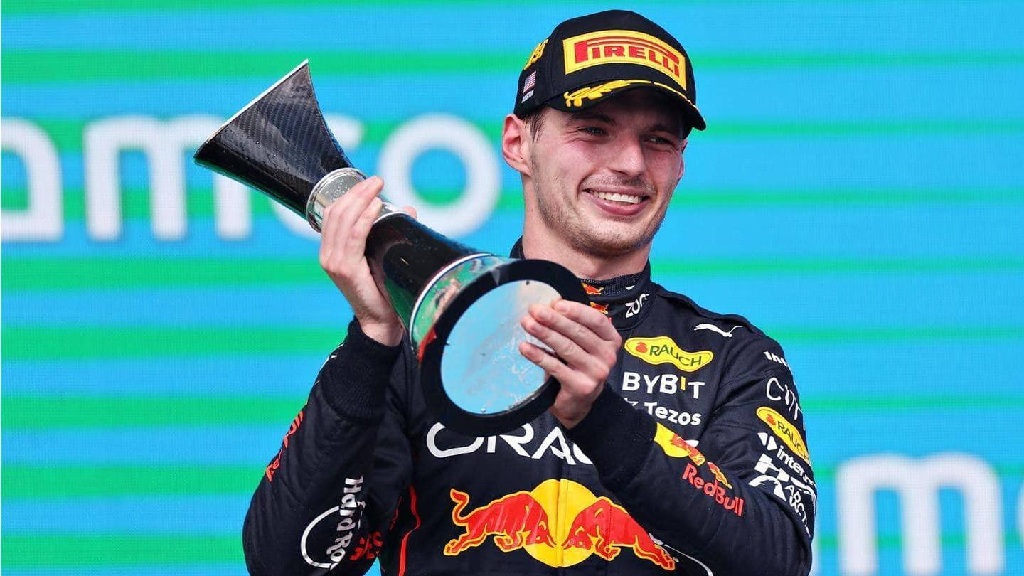 Max Verstappen memenangkan GP Amerika Serikat 2022: Statistik utama